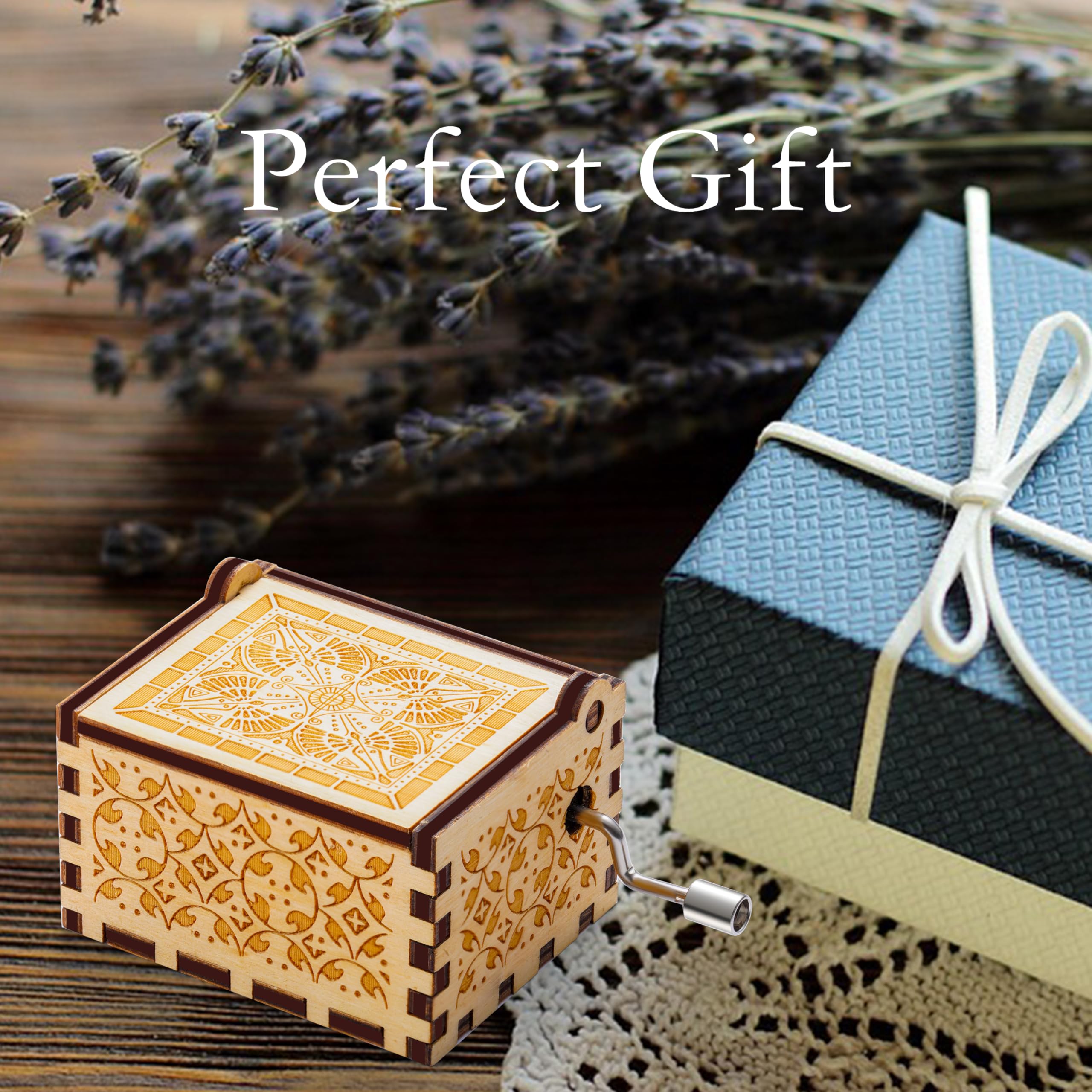 Personalized Wooden Music Box for Women - Unique Inspirational Gift for Her, Best Friend, Teacher, Nurse, Mom, Grandma - Perfect for Christmas, Birthday, Friendship Day - Home Decor & Keepsake for Special Occasions