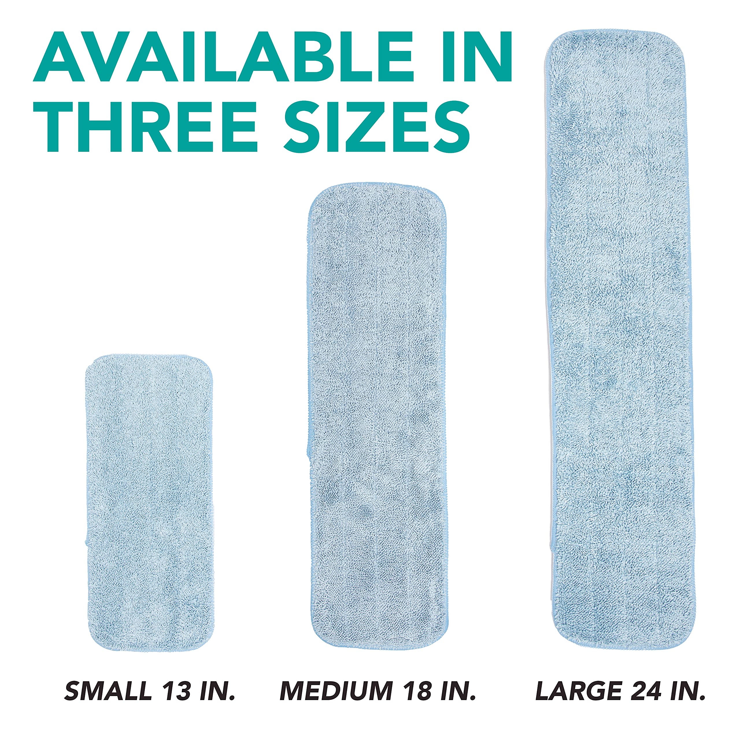 Arkwright Spray Mop Replacement Pads - 120 Pack Bulk Microfiber Refill Pads for Wet & Dry Floor Cleaning (13 Inch, Blue) | Compatible with Bona, Rubbermaid & Most Mop Heads | Perfect for Hardwood, Tile & Laminate Floors