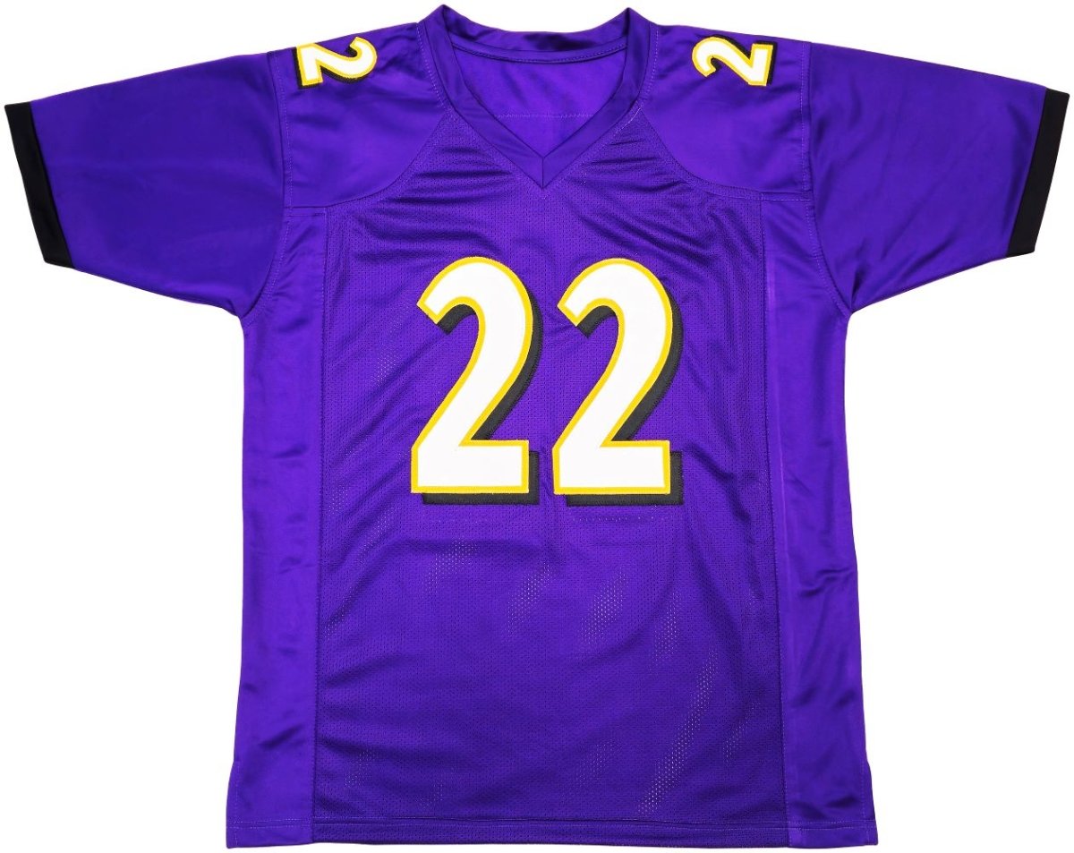 Derrick Henry Baltimore Ravens Signed Purple Football Jersey - BAS ITP Certified - Perfect for Collectors, Fans & Memorabilia Displays