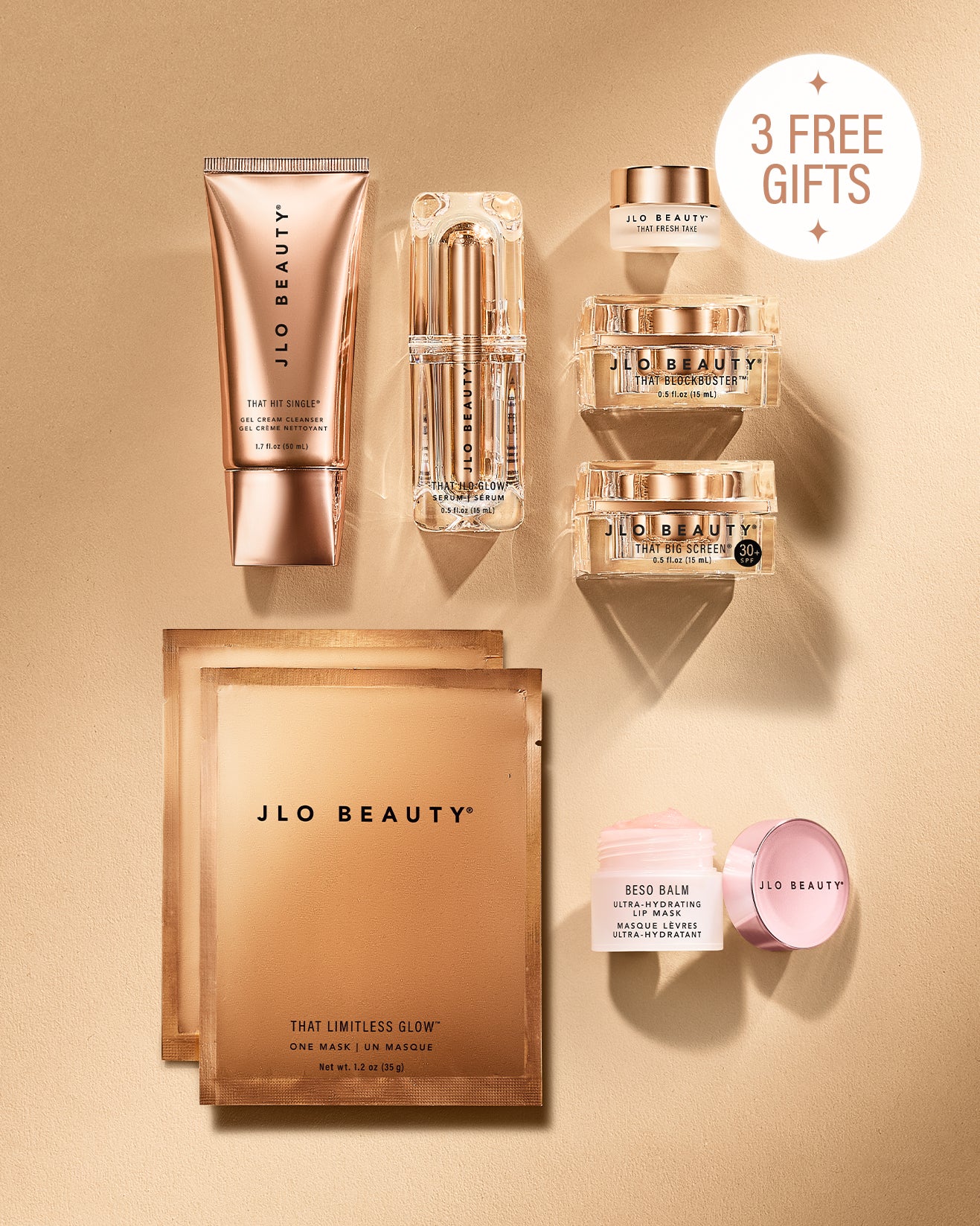 JLO Deluxe Makeup Kit with 3 Free Gifts - Premium Beauty Set for Glamorous Looks, Perfect for Parties, Weddings & Special Occasions