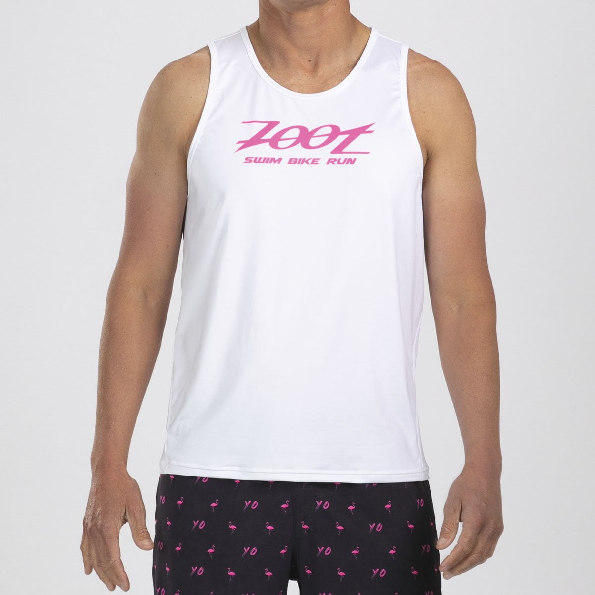 Limited Edition Men's Running Singlet - Flamingo Print | Lightweight & Breathable for Jogging, Gym & Outdoor Sports