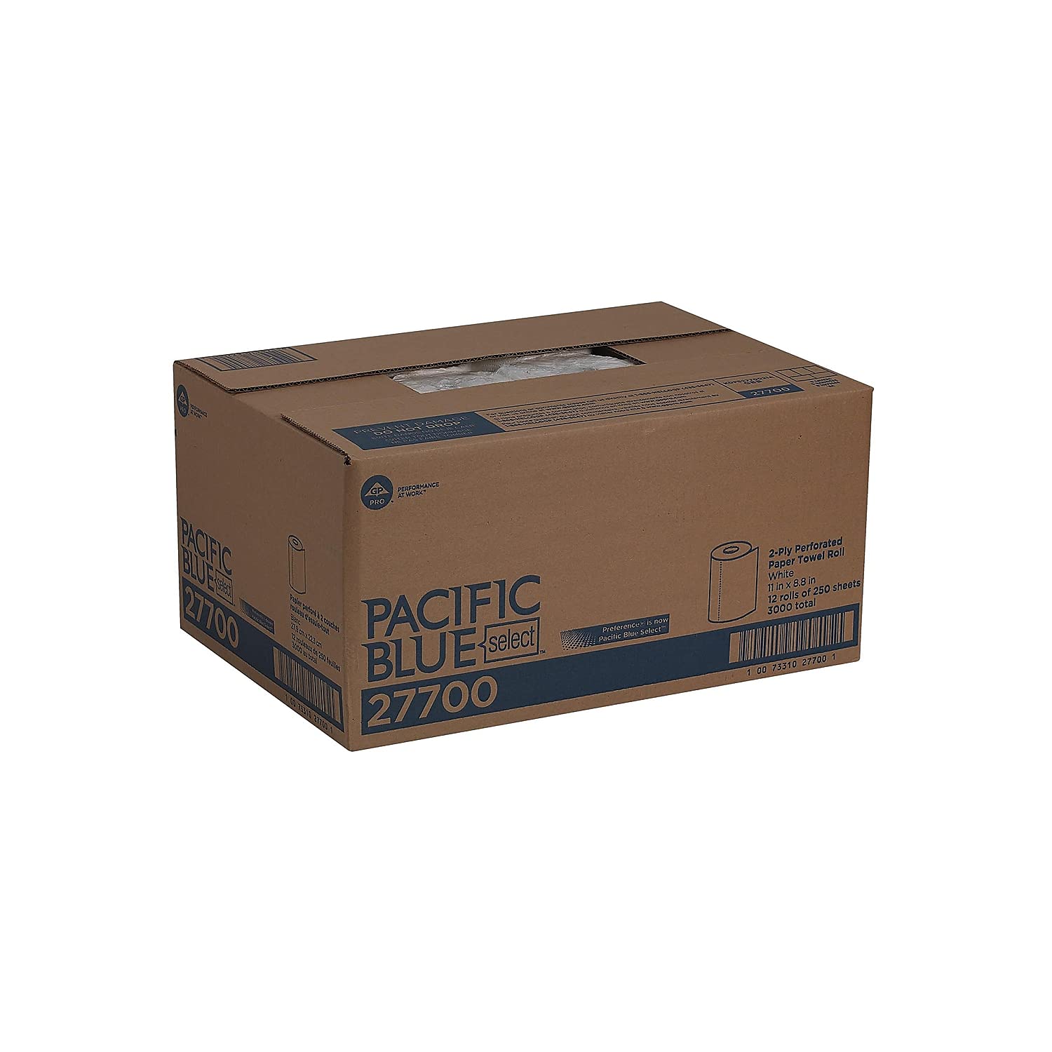 Georgia Pacific 27700 White Perforated Paper Towels, 8.8