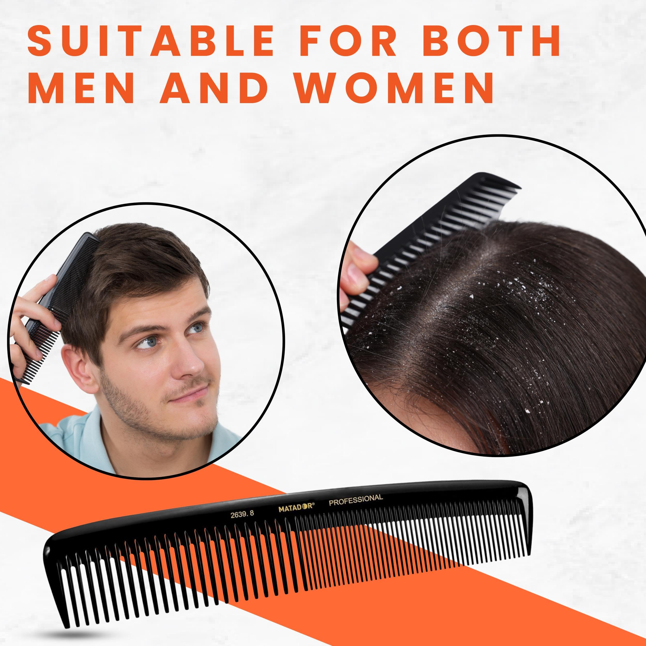 Matador Compact Travel Comb - Lightweight & Durable Hair Comb for Men & Women - Perfect for Travel, Gym, Hiking & Everyday Use