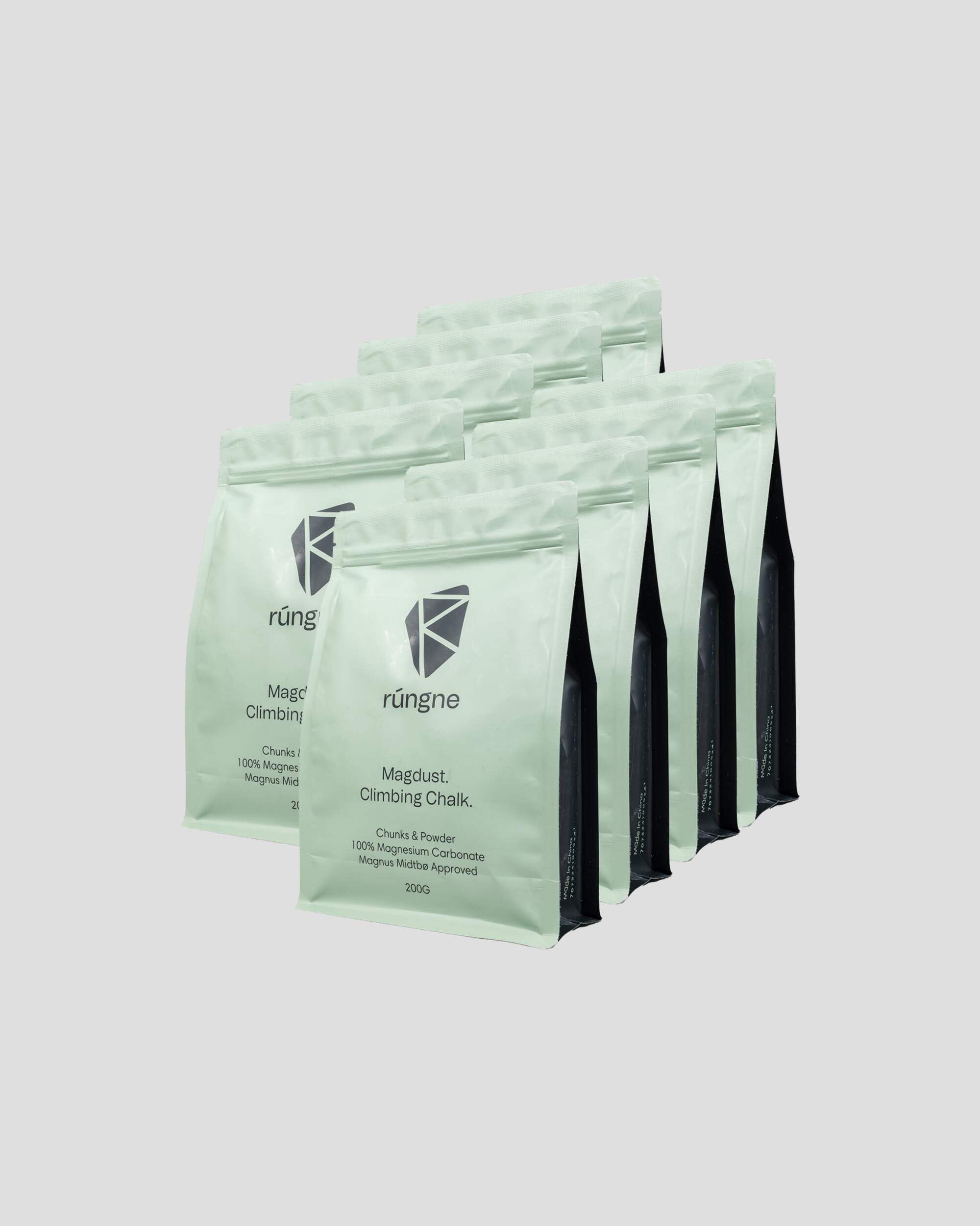 Premium Magdust 8-Pack Sports Chalk - High-Performance Grip Chalk for Rock Climbing, Bouldering, Gym & Weightlifting - Ideal for Climbers, Athletes & Fitness Enthusiasts