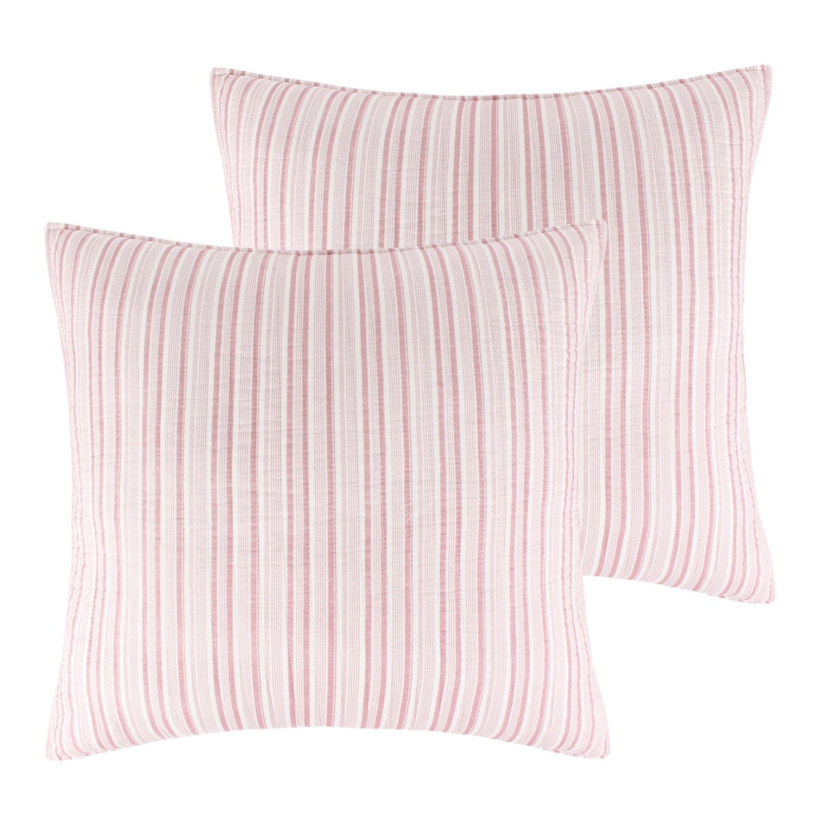 Kimpton Euro Sham Pillowcases - Set of 2 White Luxury Hotel Style Bedding for King & Queen Size Beds - Perfect for Upscale Bedroom Decor and Guest Room Styling