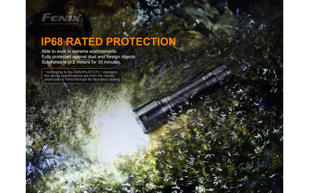 Fenix TK16 v2.0 Tactical Flashlight - 3100 Lumens Ultra Bright, USB-C Rechargeable LED Flashlight with LumenTac Organizer | Perfect for Camping, Hiking, Emergency & Outdoor Adventures