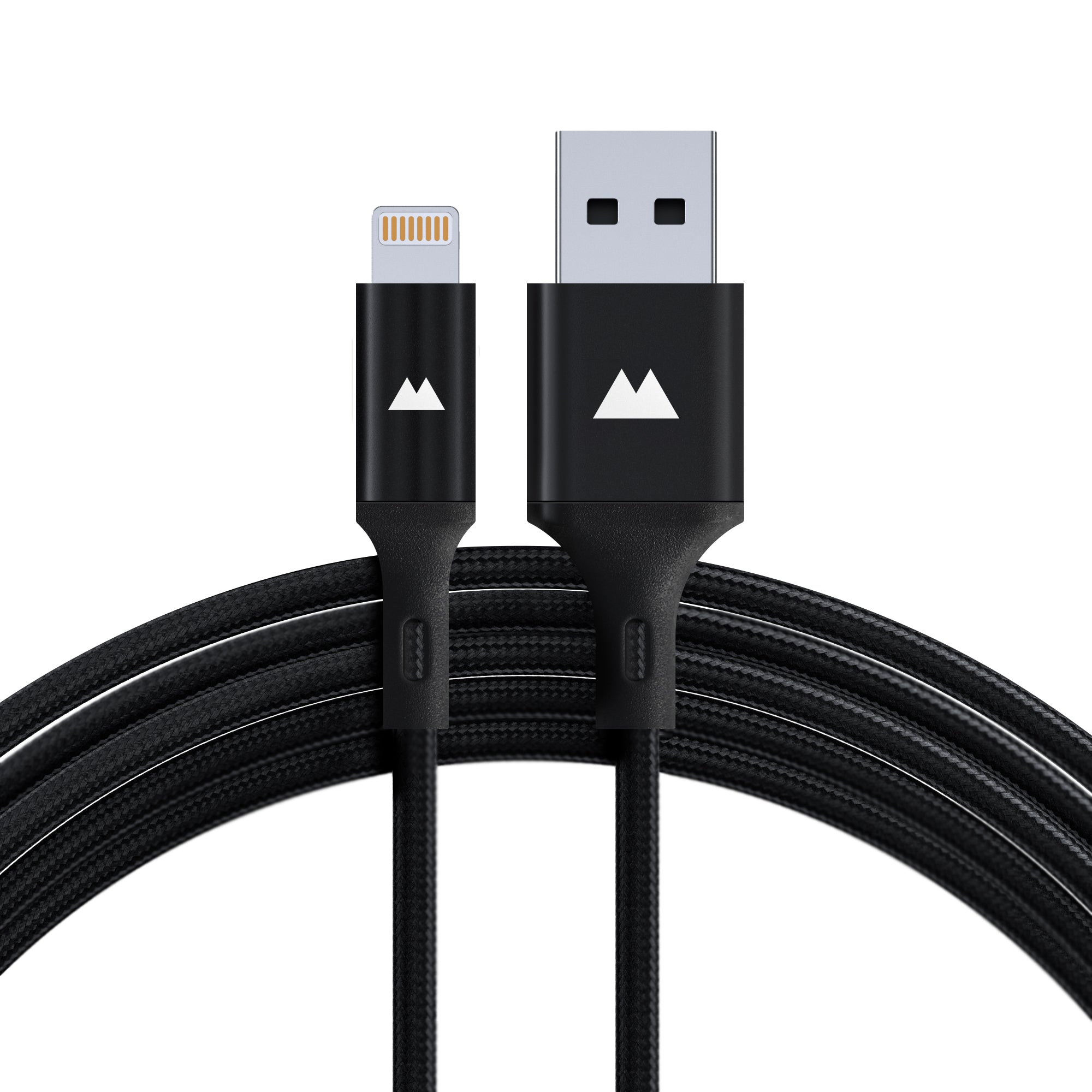 Premium USB A to Lightning Cable - 6ft Fast Charging & Sync Cord for iPhone, iPad - Durable & Tangle-Free - Perfect for Home, Office & Travel