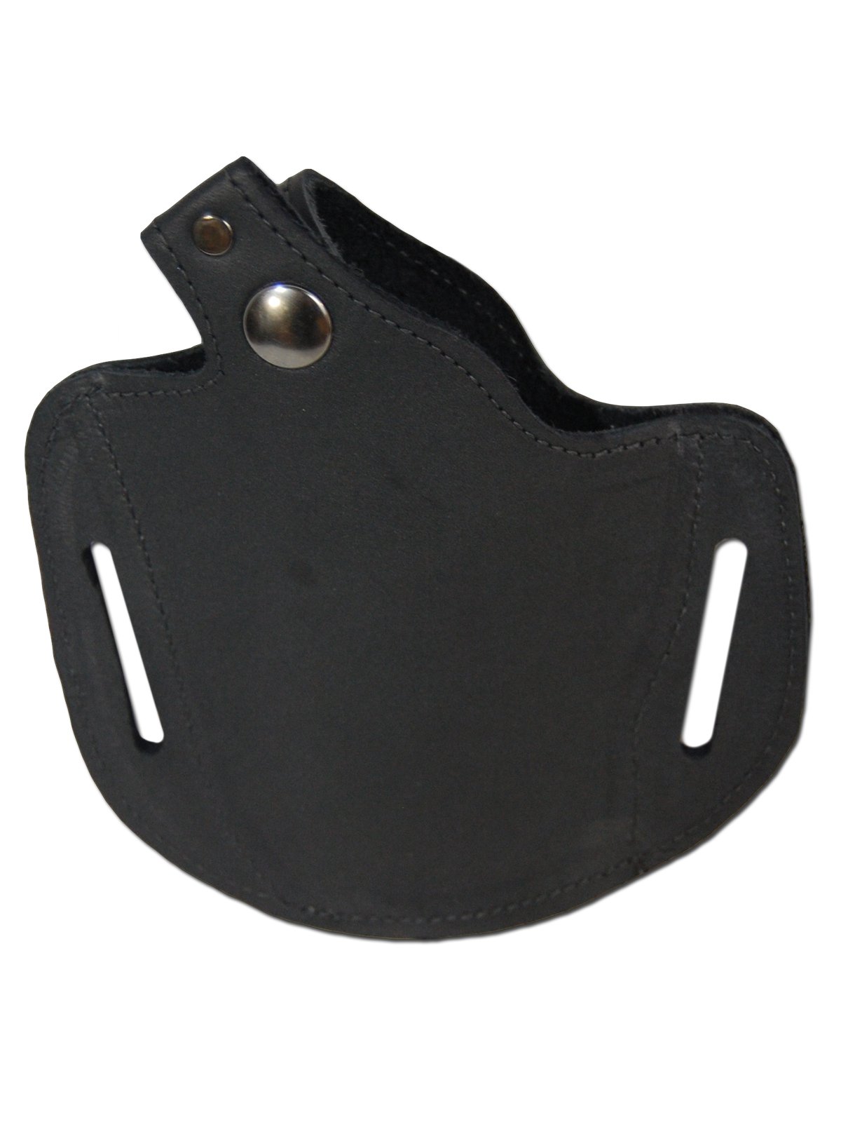 Barsony New Black Leather Pancake Holster for 2