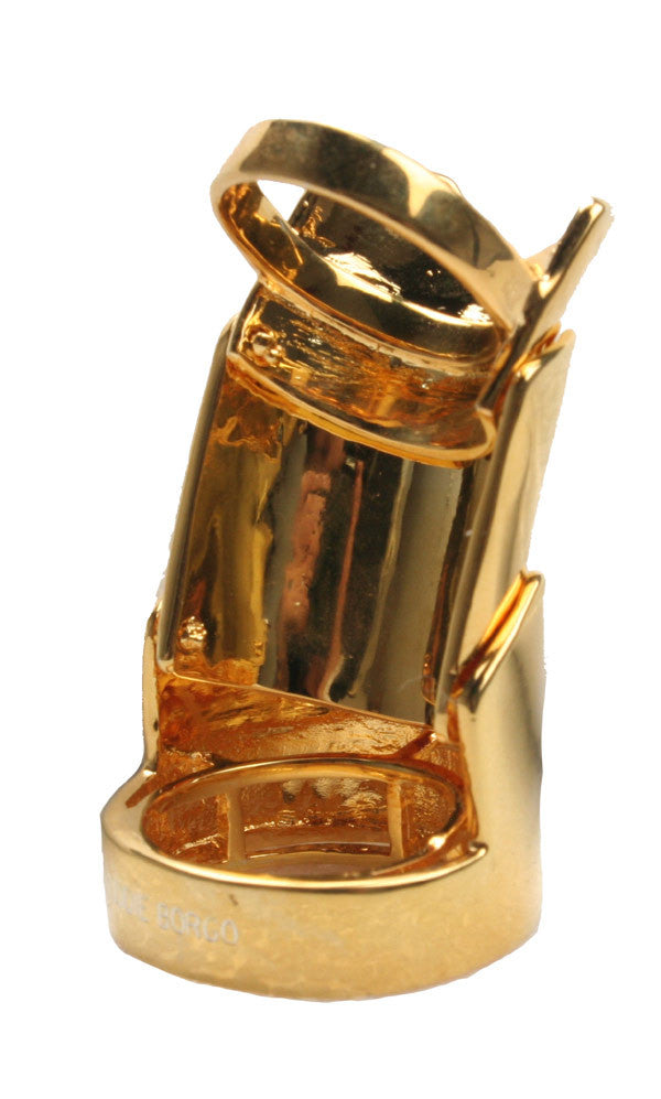 Gold Hinge Plate Ring - Durable Jewelry for Everyday Wear, Special Occasions & Gifts | Perfect for Stacking, Layering & Fashion Accessories