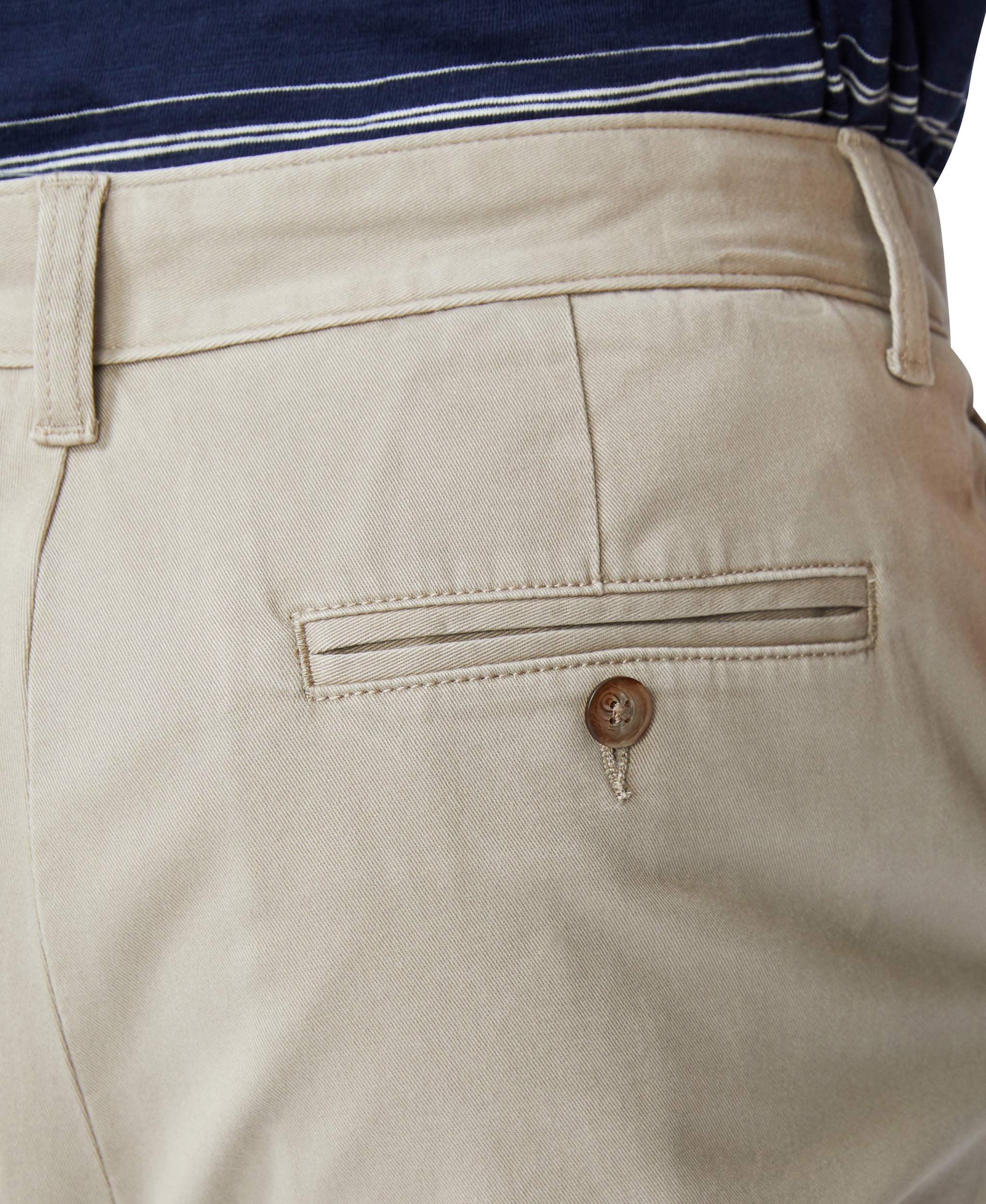 Nautica Men's Classic Fit Flat Front Stretch Solid Chino Deck Pants - Comfortable Casual & Work Pants for Office, Travel & Everyday Wear