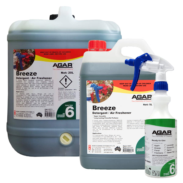 Agar Breeze Detergent and Air Freshener | Fruity Scent Laundry Soap & Fabric Refresher | Perfect for Home, Laundry Room & Car Freshening