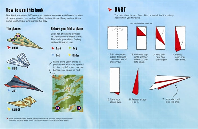 100 Origami Birds to Fold and Fly - DIY Paper Airplane Kit for Kids & Adults - Fun Indoor Activity, Party Favors, Classroom Projects