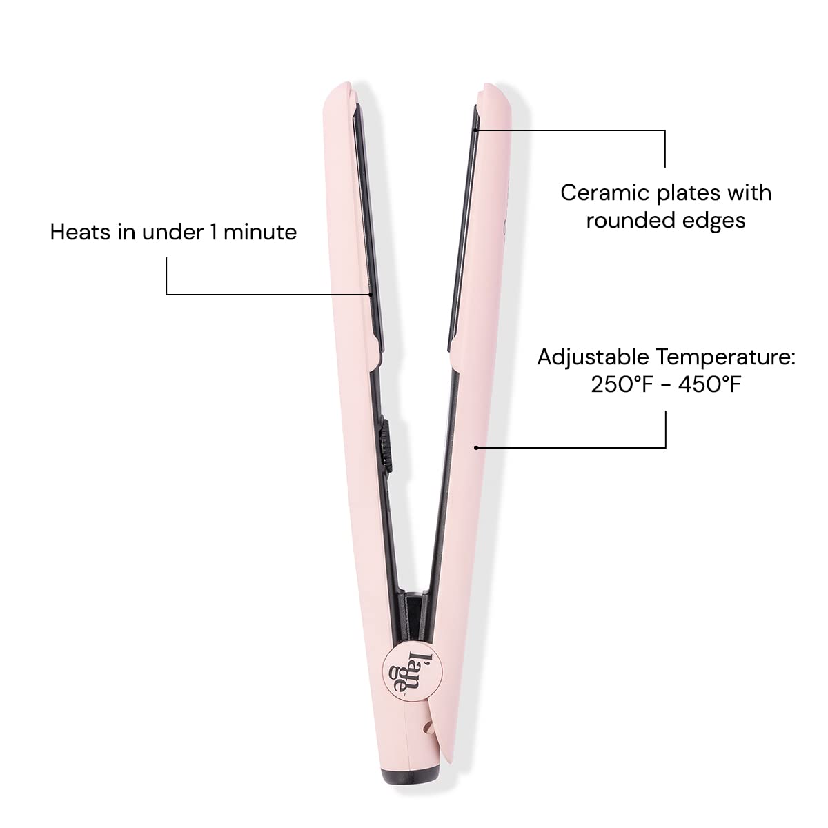 L'ANGE HAIR Le Ceramique 1-Pass Flat Iron Hair Straightener - Fast Heating Ceramic Straightening Iron for Women - Moisture Lock & Shine Enhancement - Professional Hair Styling Tool for Smooth & Silky Hair at Home or Salon