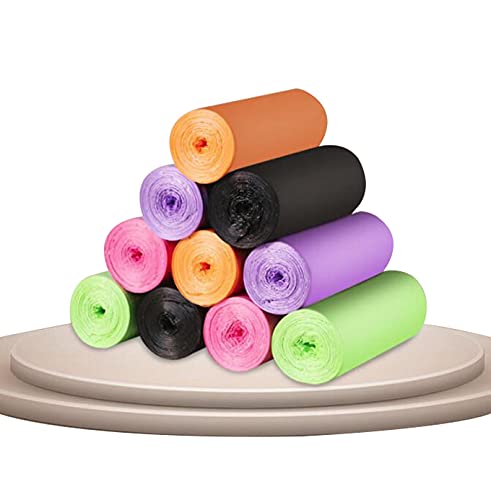 **4 Gallon Thick Small Trash Bags - 100 Count (5 Rolls) for Home, Office & Pet Waste - Durable & Leak-Proof - Perfect for Bathroom, Kitchen & Diaper Disposal (Green)**