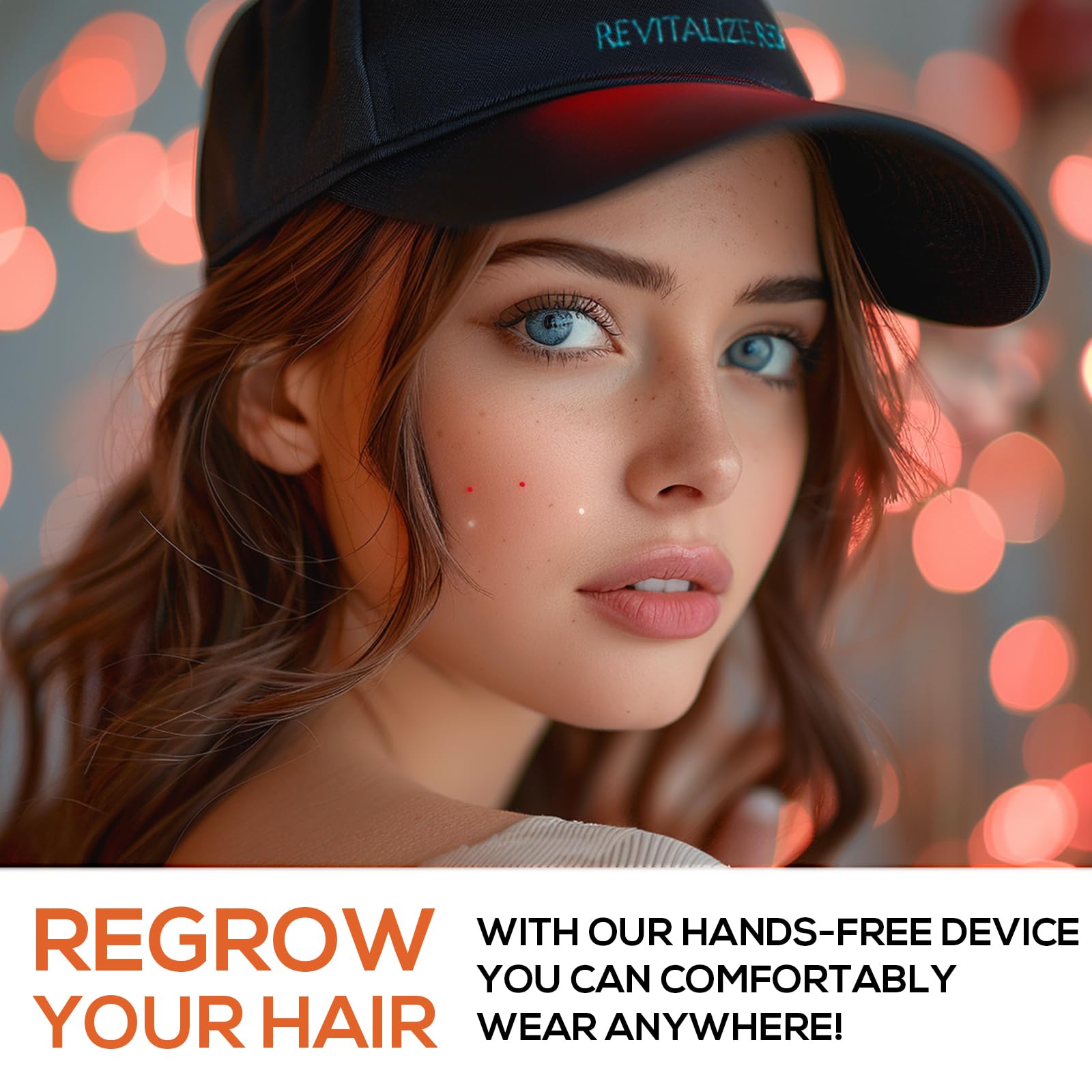 Laser Hair Growth Cap for Men & Women - FDA Cleared Red Light Therapy Cap for Hair Loss Treatment & Regrowth - At-Home Laser Therapy Device for Thinning Hair (Perfect for Home Use, Travel & Salon Treatments)