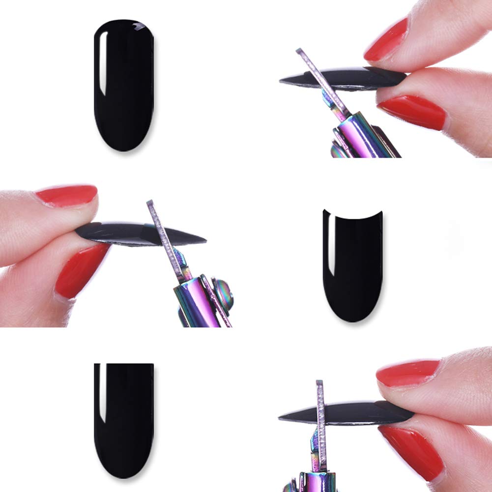 BornBeauty Stainless Steel False Nail Clippers - Professional Fake Nail Trimmer for Acrylic & Artificial Nails | Manicure Tool for Nail Art, Salon & Home Use | Perfect for DIY Nail Extensions & Gel Polish Designs