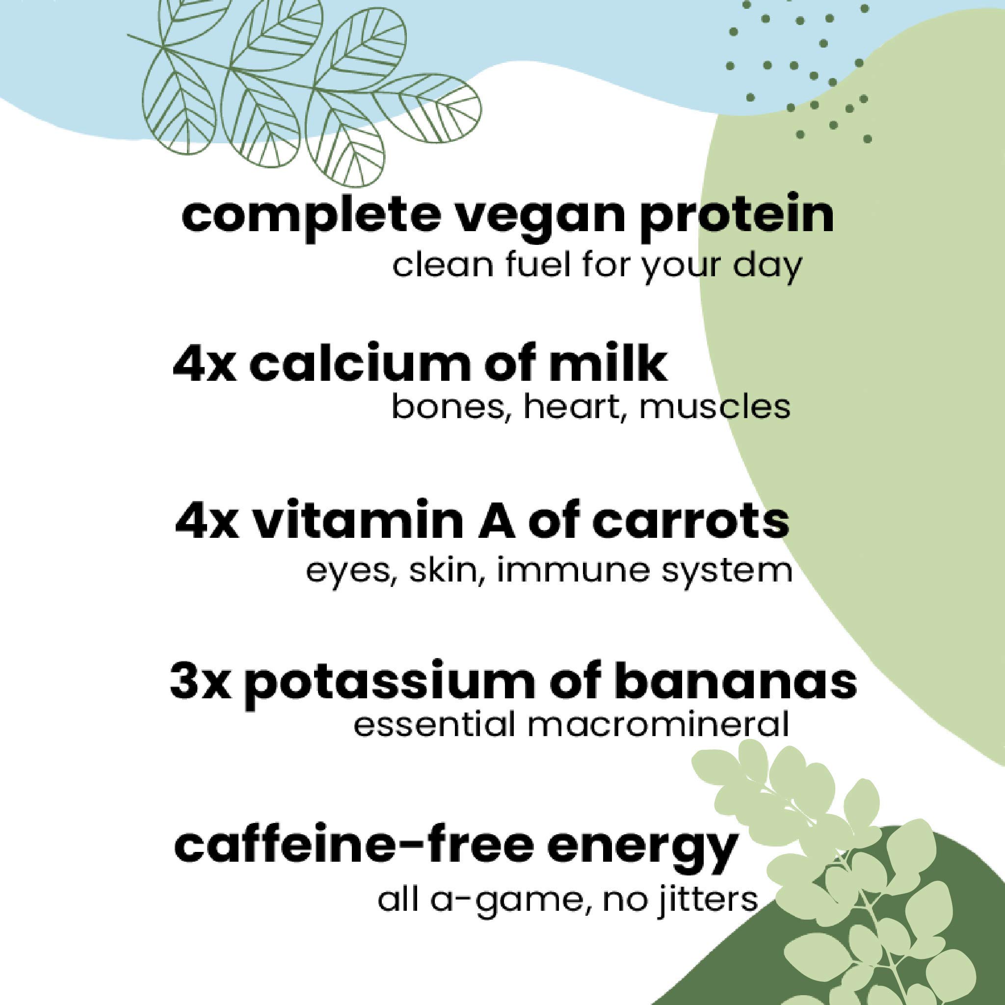 Organic Moringa Powder 100% Raw USDA Certified | Non-GMO Superfood for Smoothies & Detox (50g) - Boost Energy & Immunity Naturally