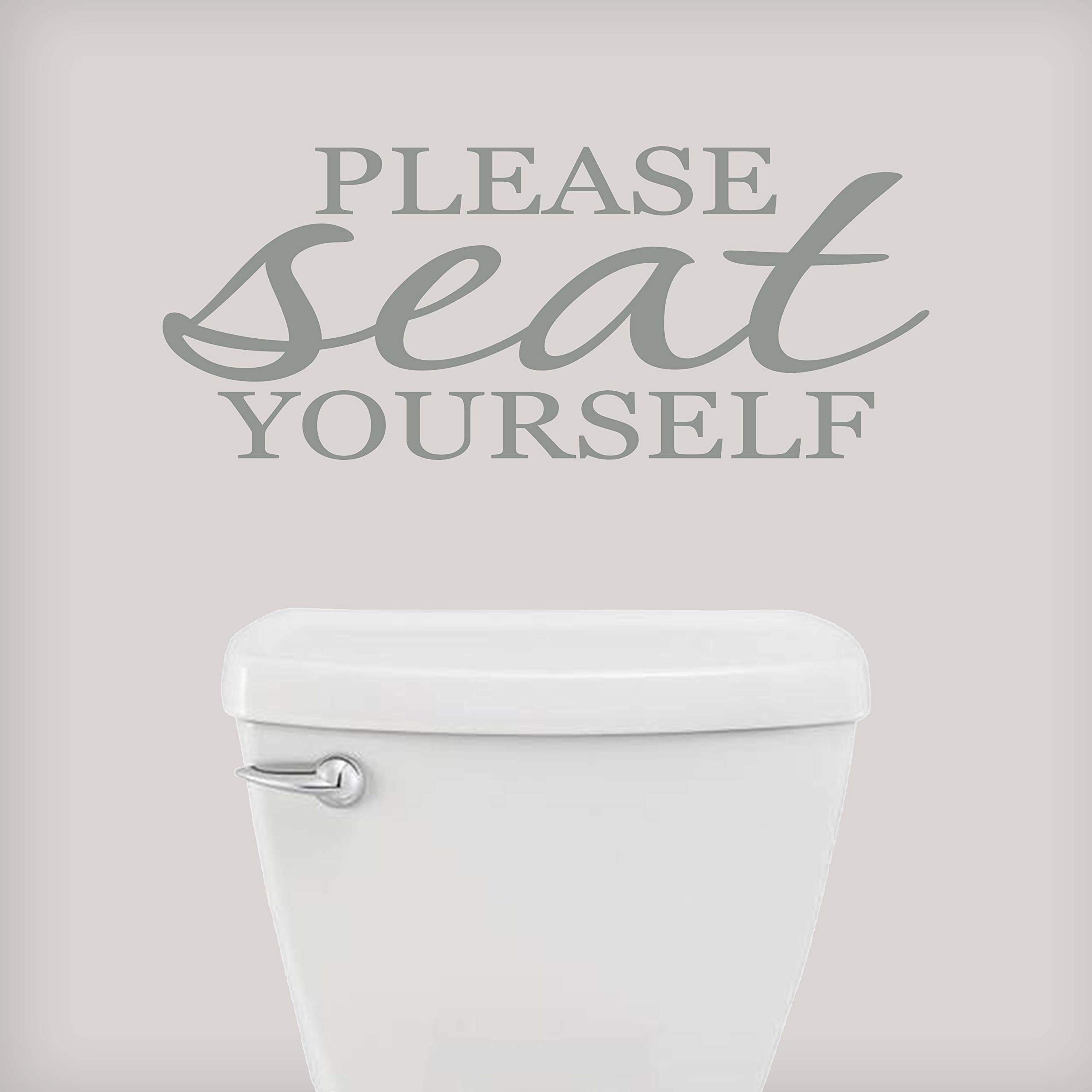 Funny Vinyl Quote Wall Decal - Bathroom Decor for Home & Office