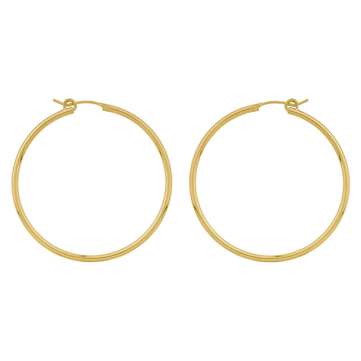 Large Gold Hoop Earrings for Women - Trendy Sleepers for Everyday Wear & Night Out