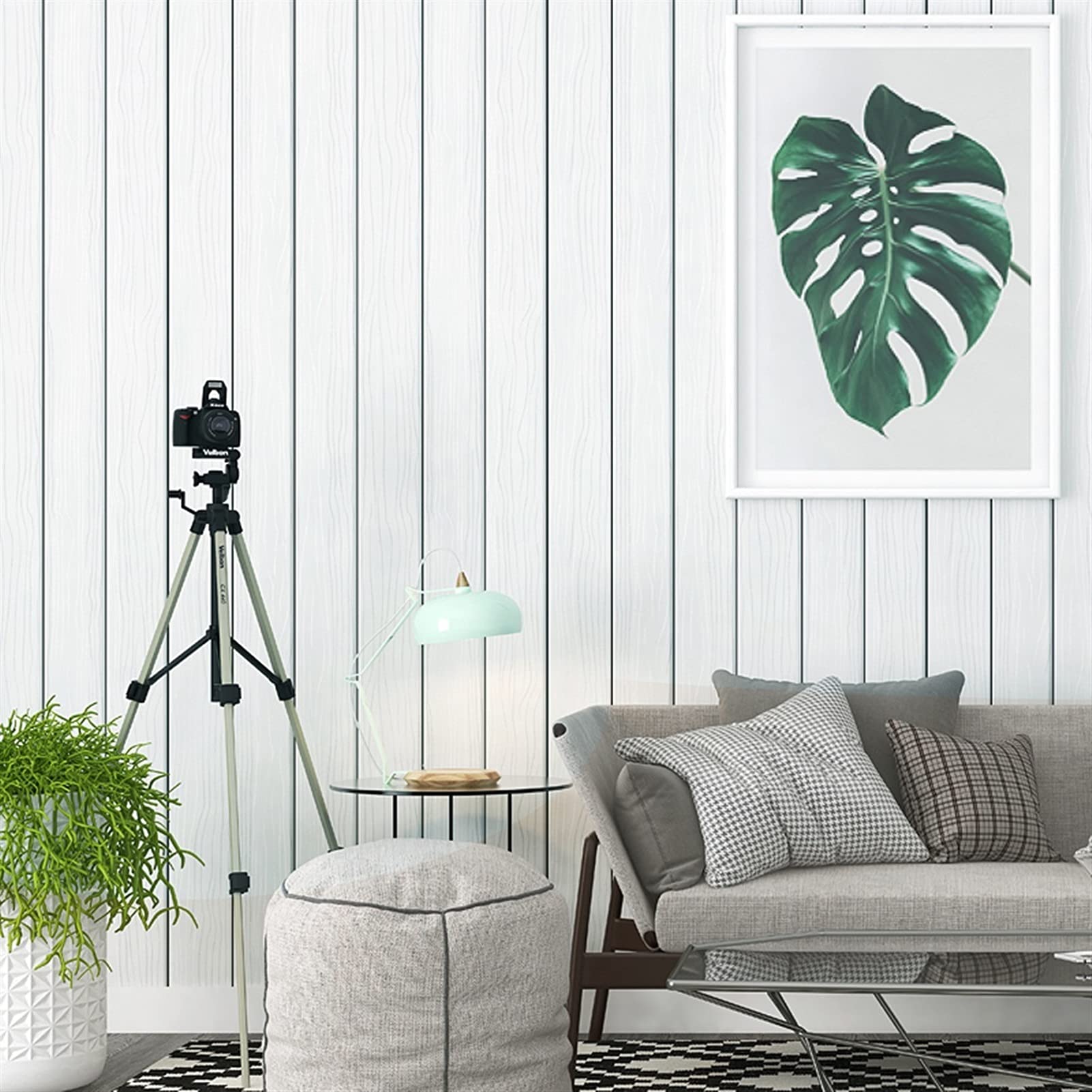 Modern Nordic Simple Stripe Non-Woven Wallpaper - Peel and Stick Wallpaper for Bedroom, Living Room, TV Background | Home Decor, Accent Wall, DIY Wall Stickers