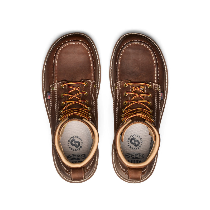 Men's Liberty 6 Waterproof Work Boots with Carbon Toe - Chestnut/Gum | Durable Safety Boots for Construction, Hiking & Outdoor Work