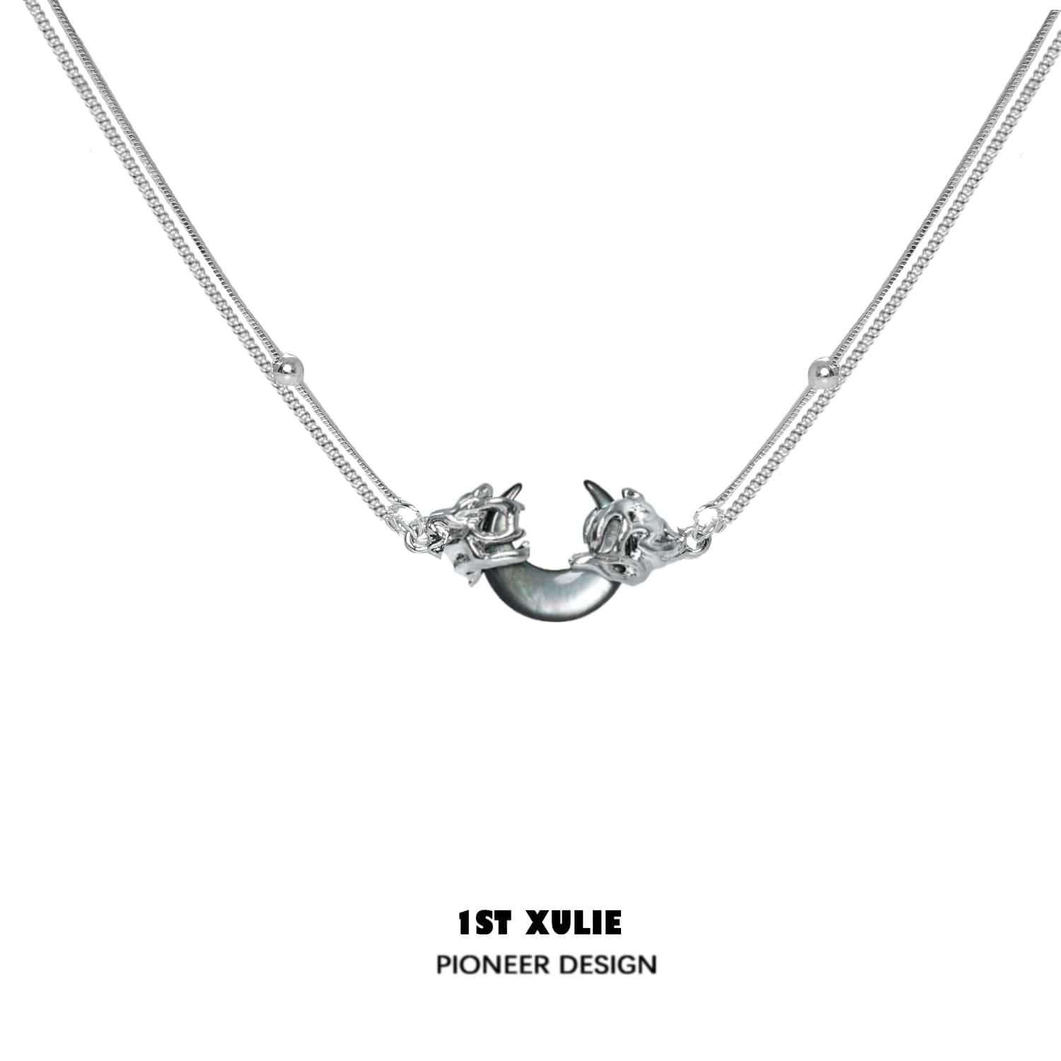 MYTH OF THE MOON Pendant Necklace - 925 Sterling Silver with 24K Gold Plating - Elegant Jewelry Gift for Women - Perfect for Date Night, Weddings & Special Occasions