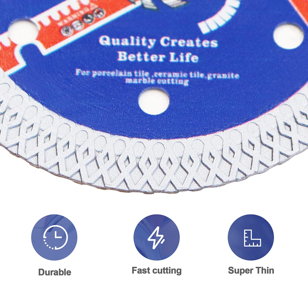 8 Inch (200mm) Diamond Porcelain Saw Blade - Ultra Thin Design with X Teeth, 1