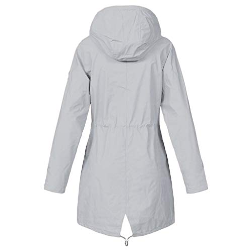 Waterproof Raincoat for Women - Plus Size Loose Fit Hooded Windproof Jacket for Outdoor Work & Fashion | Perfect for Commuting, Hiking & Rainy Days