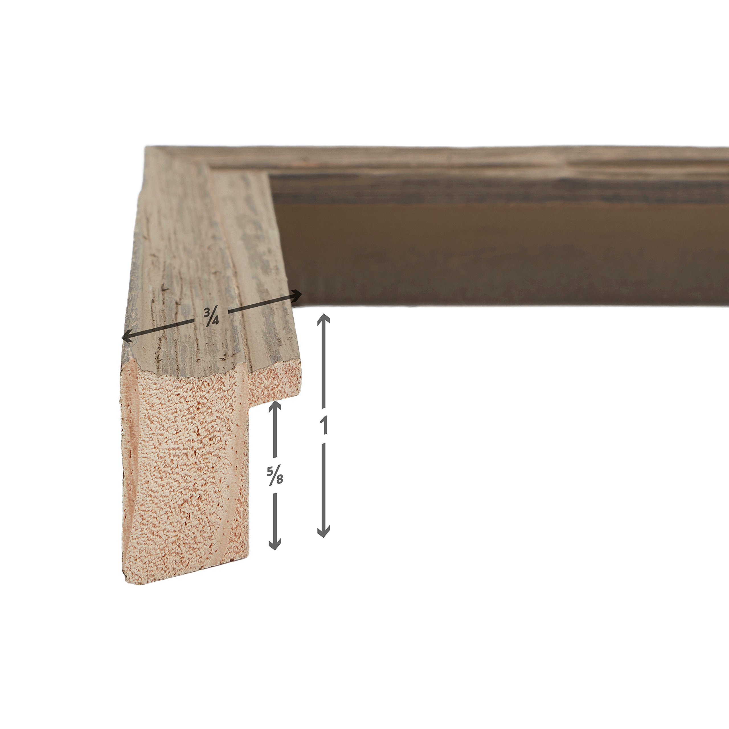 Craig Frames 4x10 Inch Wolf Grey Barnwood Picture Frame for Home Decor