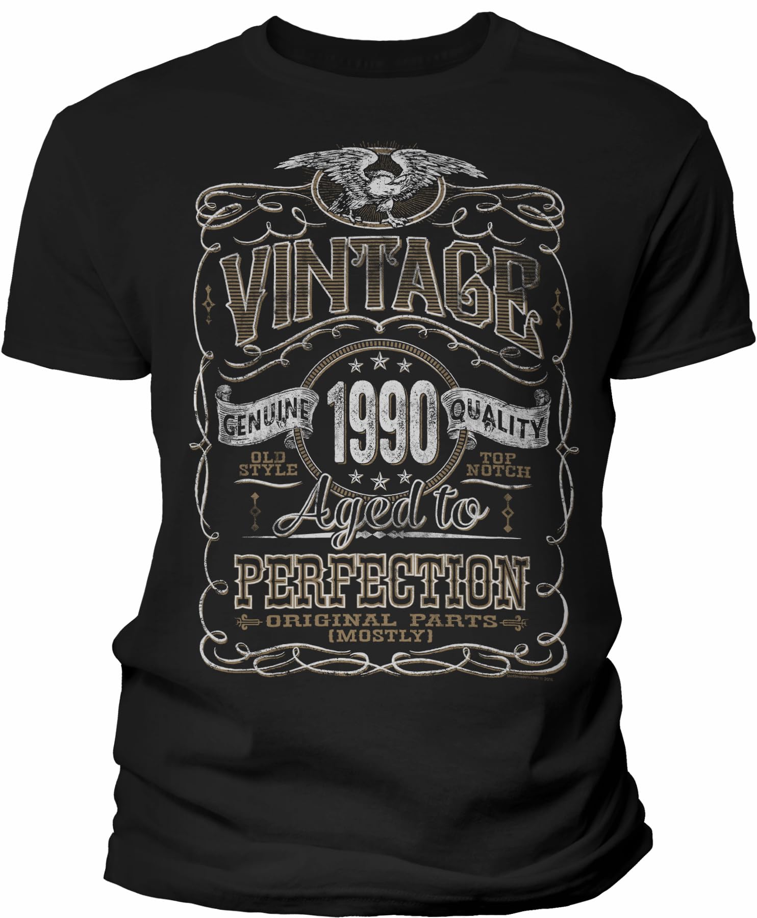 35th Birthday Gift for Men - Vintage 1990 Aged to Perfection T-Shirt - Funny 35 Year Old Birthday Present for Him - Perfect for Parties, Gag Gifts & Milestone Celebrations