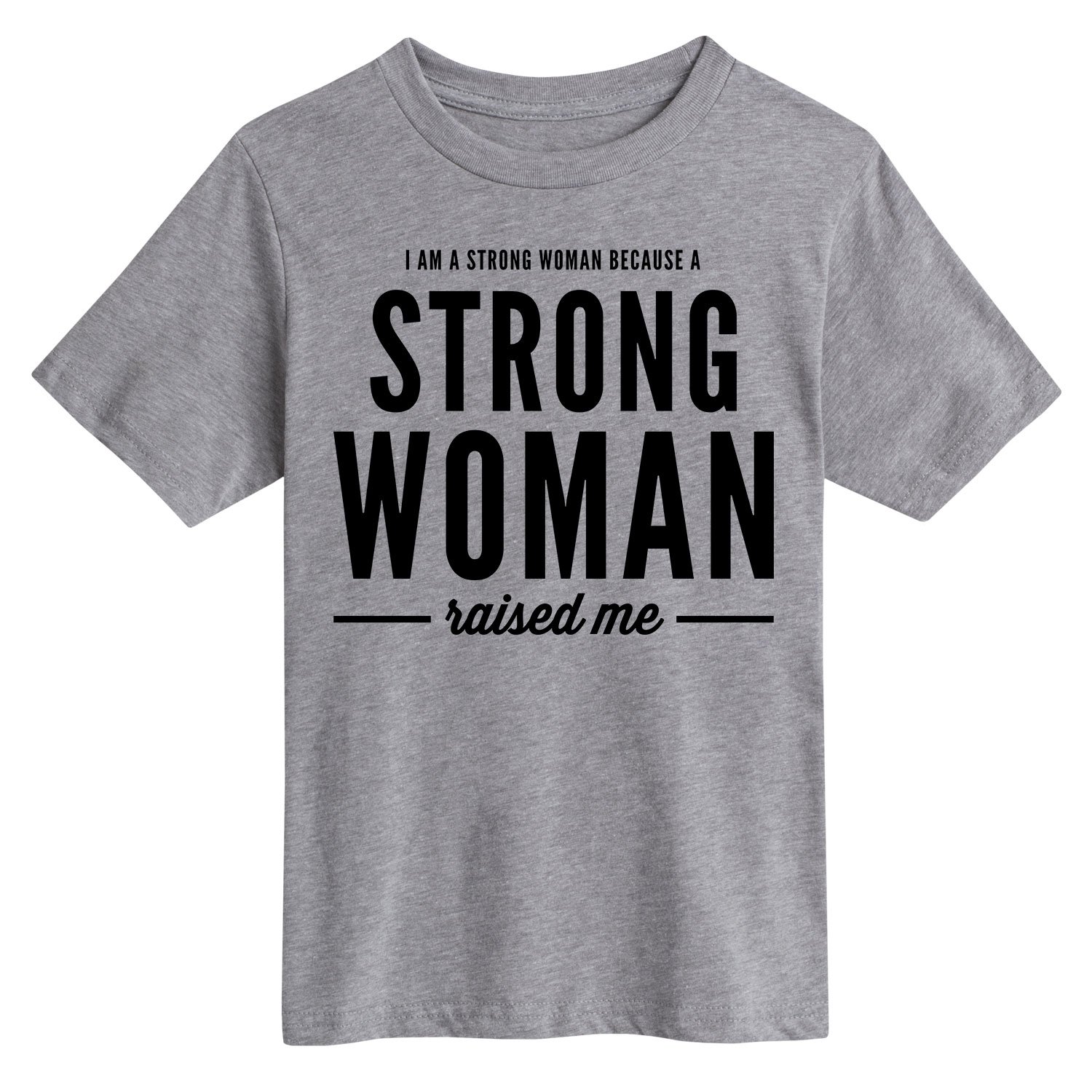 Strong Woman Toddler Youth Short Sleeve Graphic T-Shirt - Cute Inspirational Tee for Girls - Perfect for Playdates, School & Family Outings