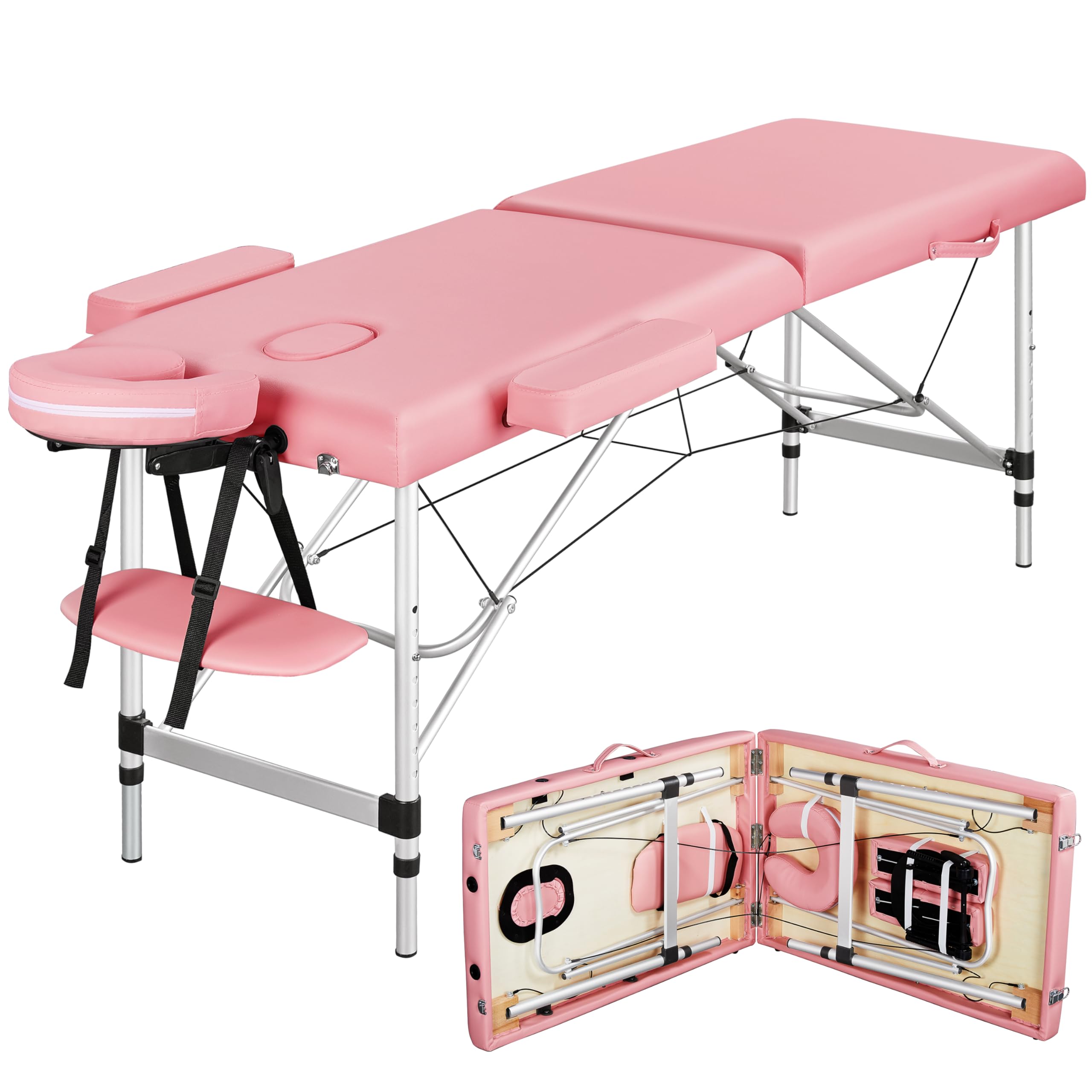 Yaheetech Portable Adjustable Massage Table - 24