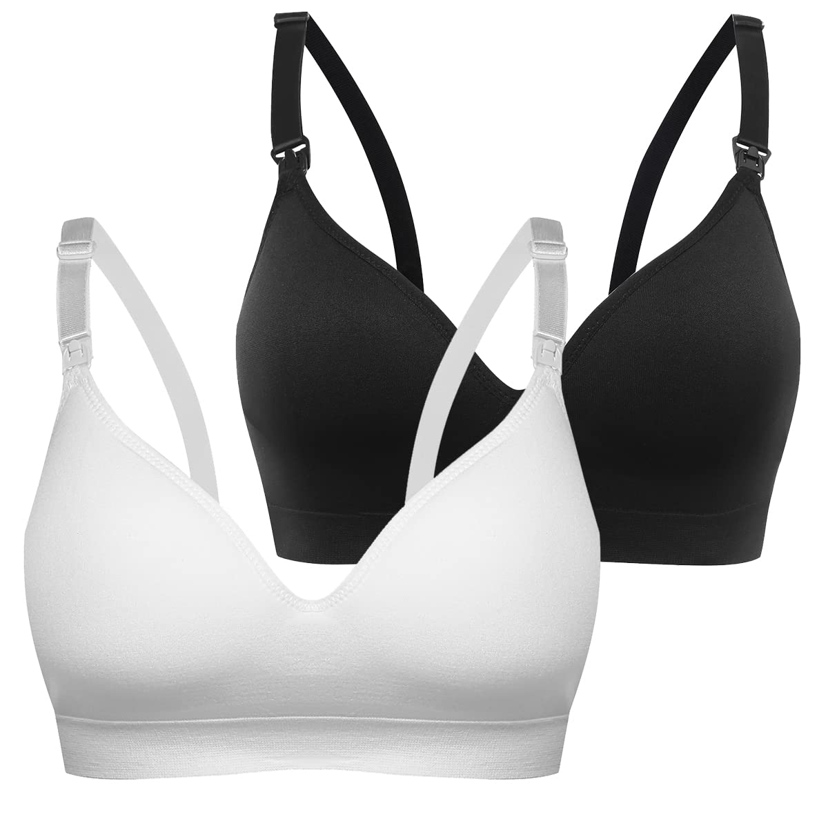 Vevarble Wireless Maternity Nursing Bras for Women - Soft Comfortable Pregnancy & Breastfeeding Bras - Perfect for Daily Wear, Sleeping, and Nursing at Home or Work
