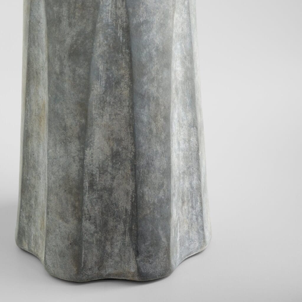 Cyan Design 11564 Attalus Large Grey Candle Holder - Elegant Home Decor for Dining Table, Living Room, and Wedding Centerpieces