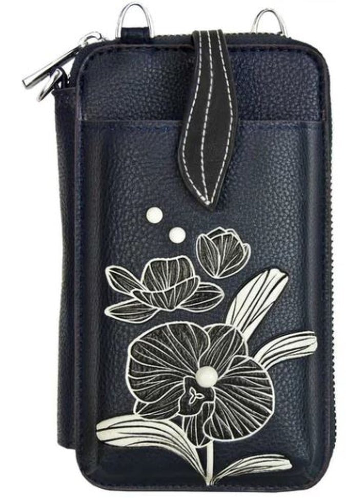 Espe Orchid Elegant Smartphone Pouch - Slim Protective Phone Case with RFID Blocking for iPhone & Android - Perfect for Travel, Work & Everyday Use
