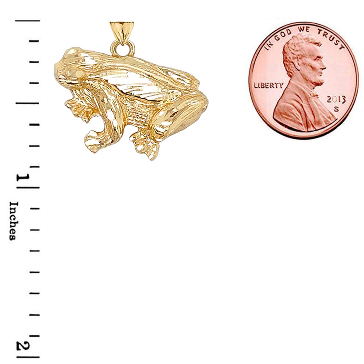 14k Gold Frog Charm Necklace - Perfect for Gifts & Parties
