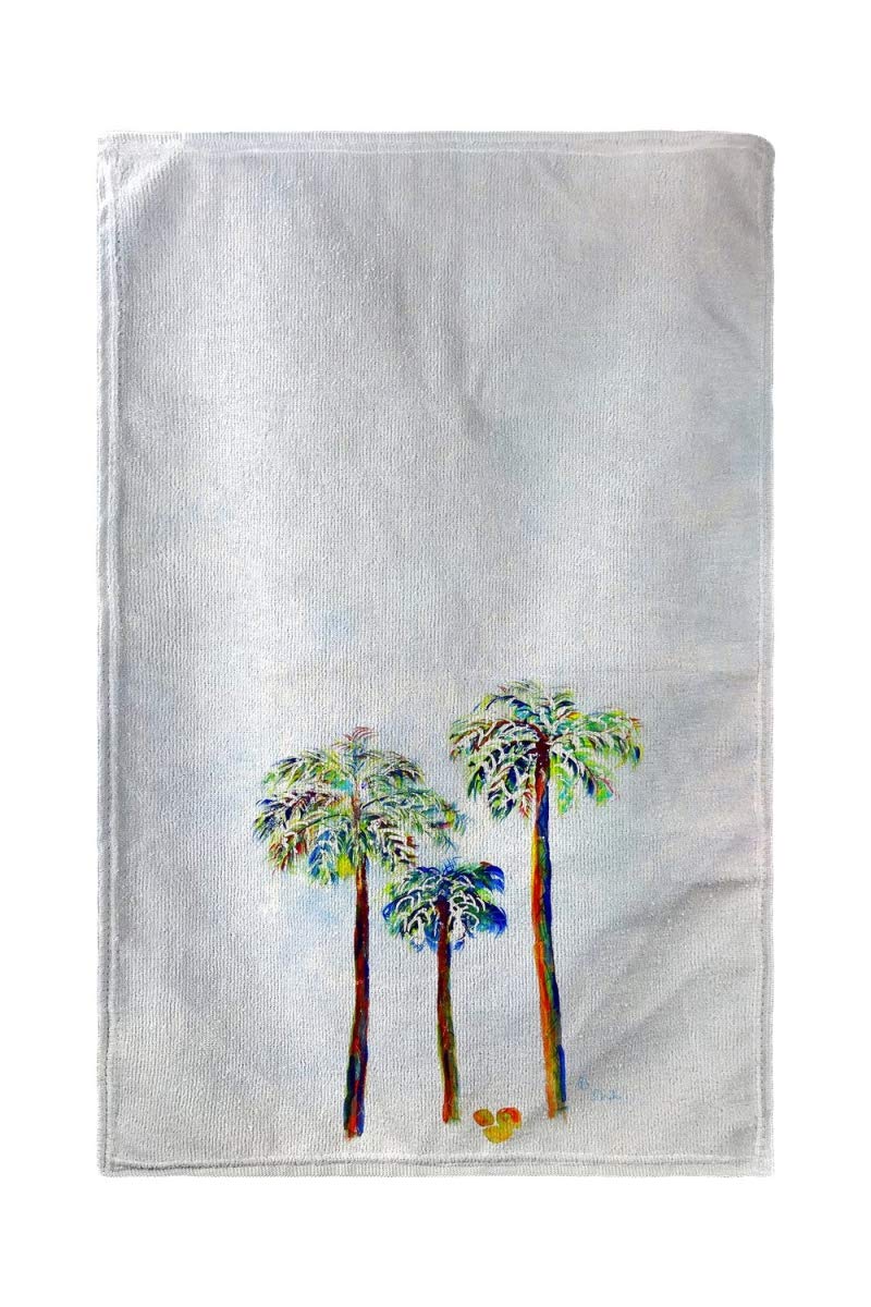Betsy Drake KT1106 Three Palms Kitchen Towel Set - Absorbent Cotton Dish Towels for Drying Dishes, Cleaning & Decor - Perfect for Kitchen, Dining & Hosting Gifts