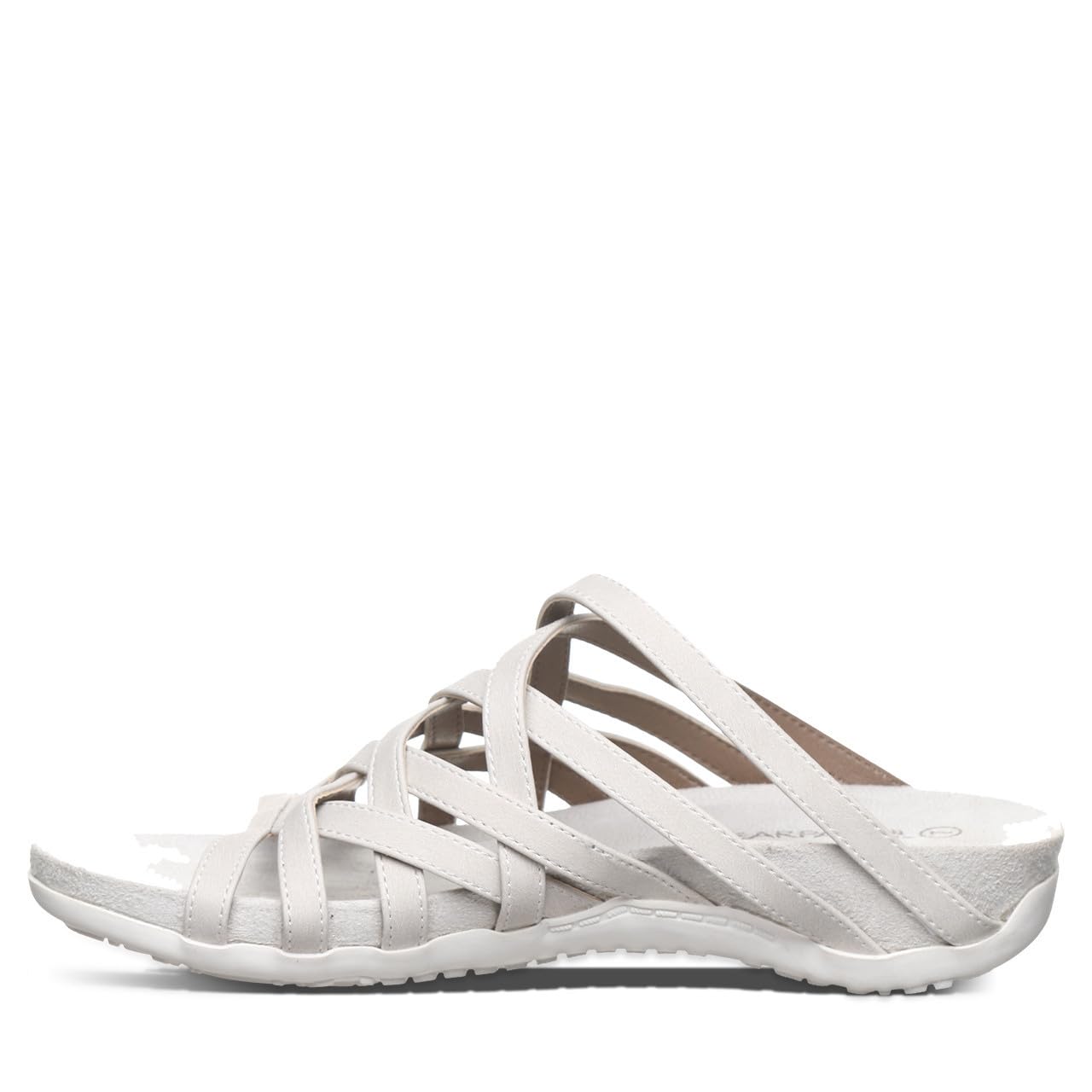 BEARPAW Women's Zinnia White Size 7 Sandals - Comfortable & Lightweight Summer Shoes for Women - Perfect for Beach, Vacation, and Casual Outings