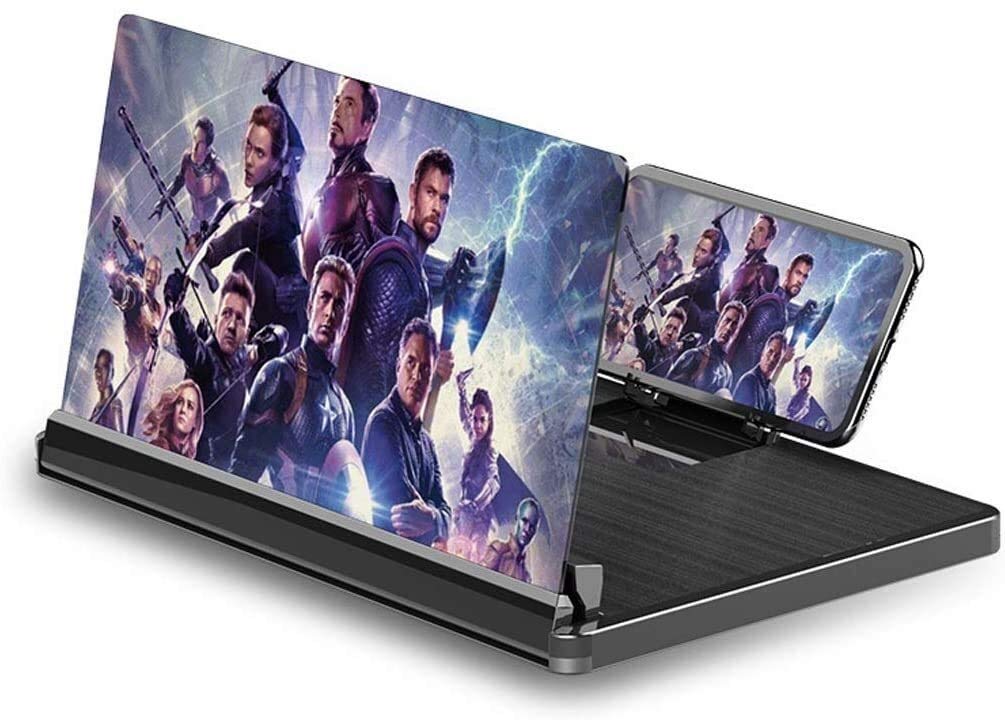 3D Smartphone Screen Magnifier - HD Mobile Screen Expender & Foldable Phone Stand for iPhone, Samsung Galaxy S7 & All Phones | Perfect for Movie Watching, Gaming & Video Calls