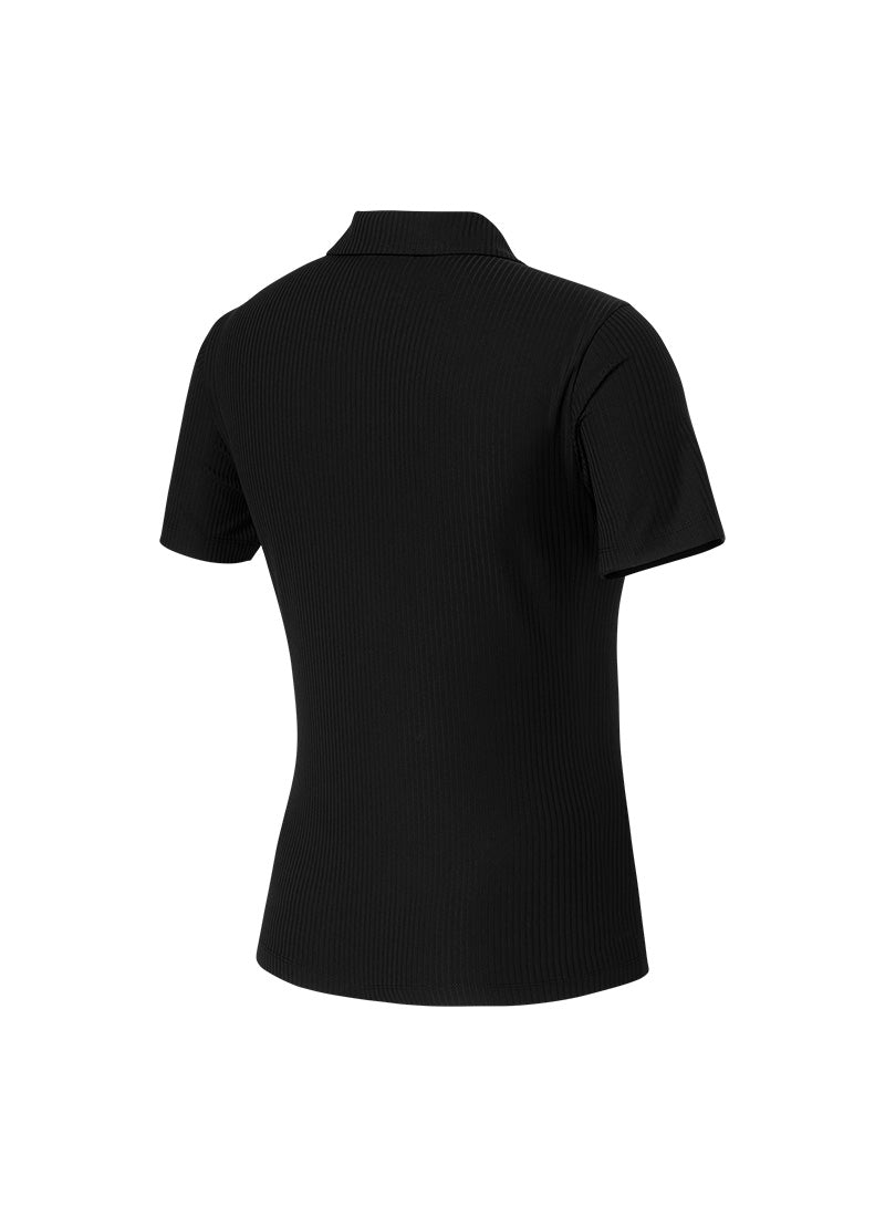 Stylish Ribbed Polo Shirt for Men - Comfortable Short Sleeve Casual Top for Golf, Work & Everyday Wear | Breathable & Trendy