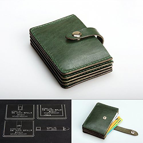 BAENRCY Acrylic Leather Card Holder Template - DIY Leather Craft Pattern for Card Wallets & Bags | Perfect for Handmade Leather Projects & Gift Making