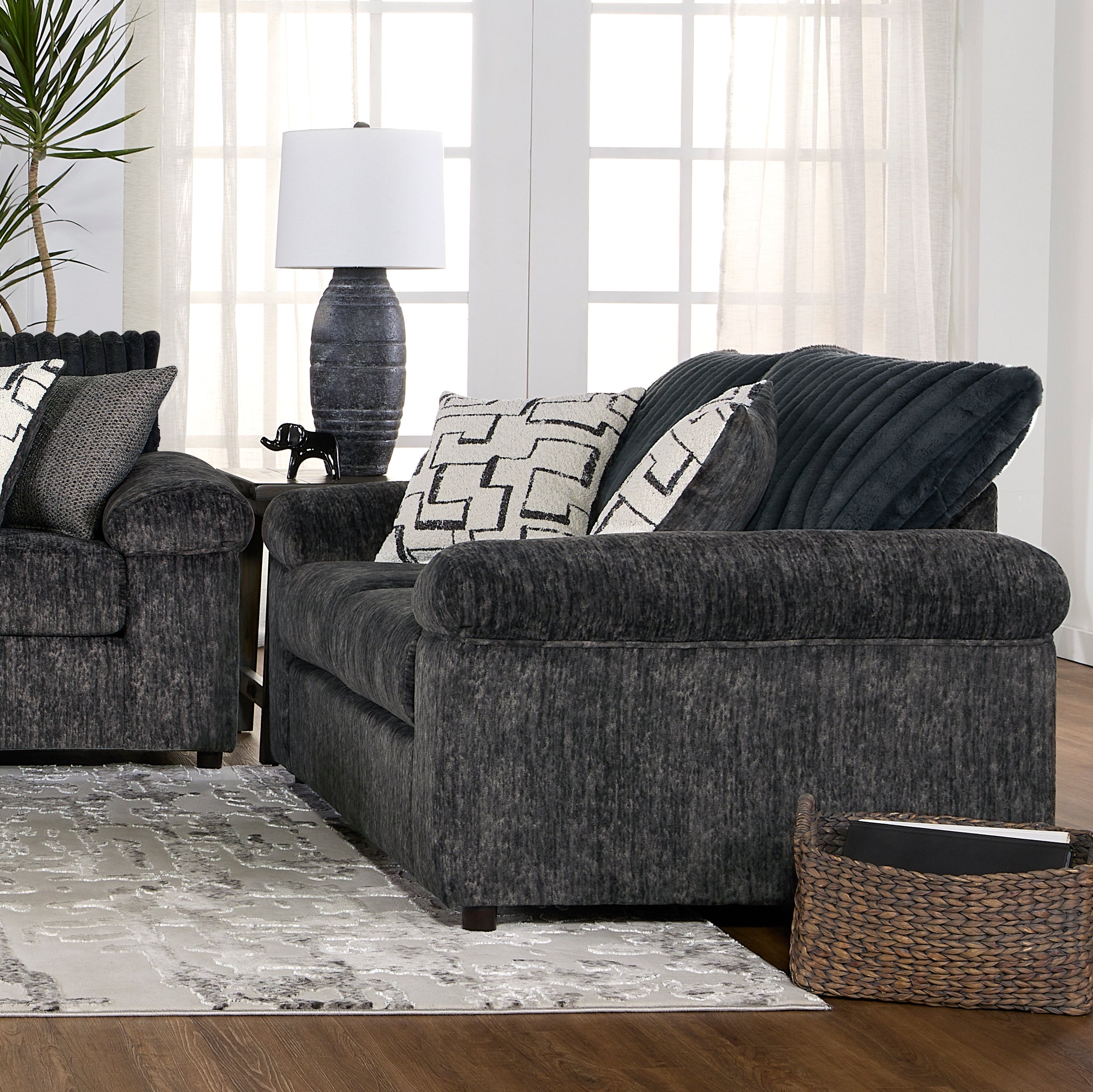 Roundhill Furniture Nason Wide Wale Corduroy Loveseat - Soft & Durable Upholstered Sofa for Living Room, Small Space & Apartment Decor