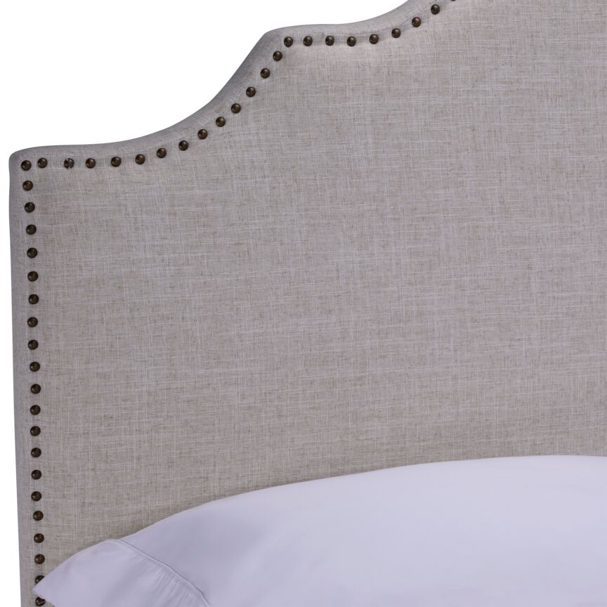 Alana Twin Headboard - Beige Upholstered Bed Frame Headboard for Girls & Teens - Perfect for Bedroom Decor & Cozy Reading Nook