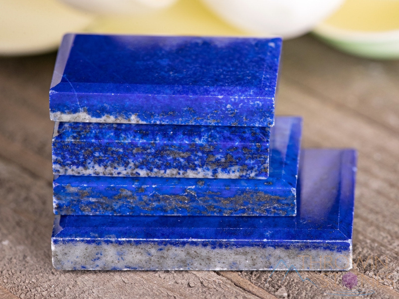 Lapis Lazuli Gemstone Cabochon - Rectangle Shape for Jewelry Making, Healing Crystals, DIY Crafts (E1707) - Perfect for Necklaces, Bracelets & Spiritual Healing