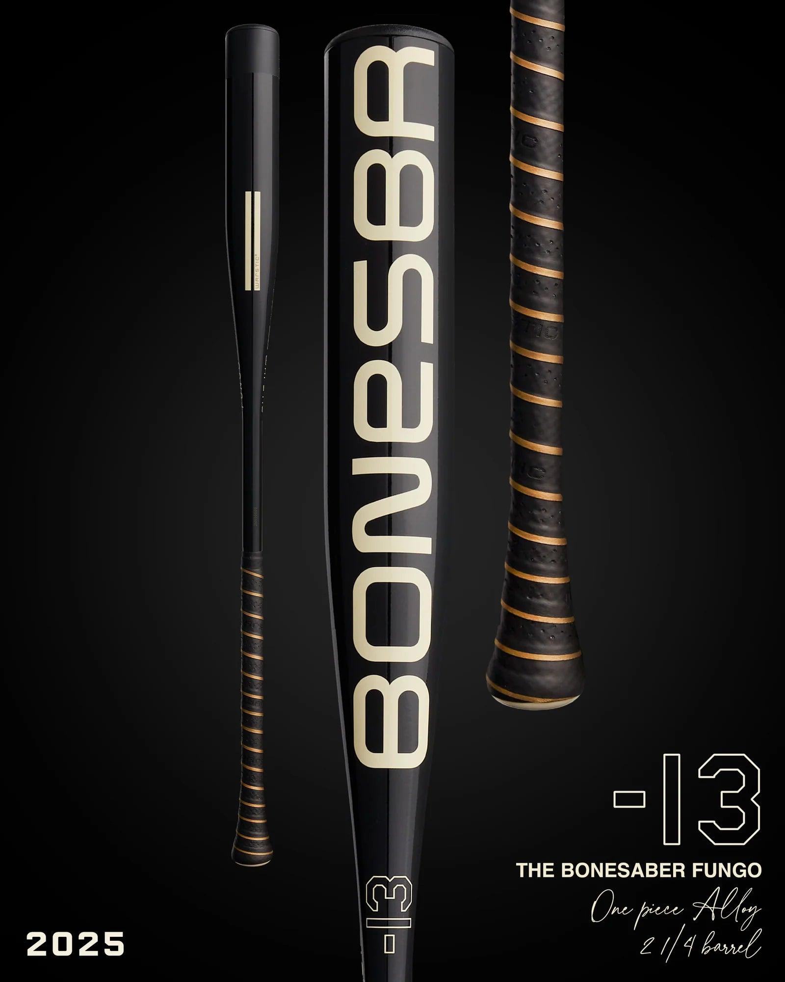 Warstic Bonesaber Black Cobra Metal Fungo Bat - High Performance Baseball Training Bat for Hitting Practice, Durable Alloy Construction - Perfect for Baseball, Softball, and Training Drills