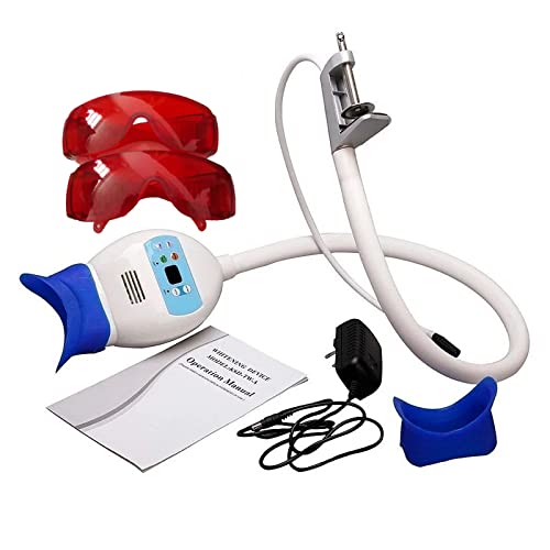 6 LED Teeth Whitening Light Lamp with 2 Goggles - Professional Teeth Bleaching Accelerator for Home Use, Perfect for Smile Brightening Before Events & Daily Oral Care