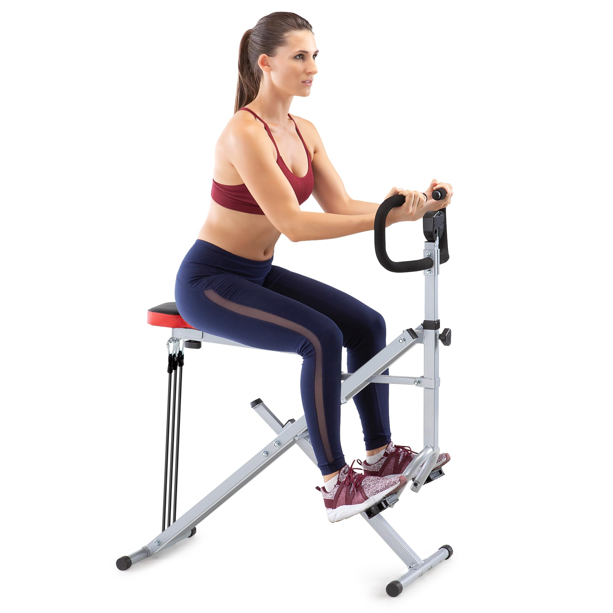 Marcy Squat Rider Machine XJ-6334 - Home Gym Equipment for Glutes, Quads & Thighs Workout - Silver & Black Strength Training for Women & Men - Perfect for Home Fitness & Small Spaces