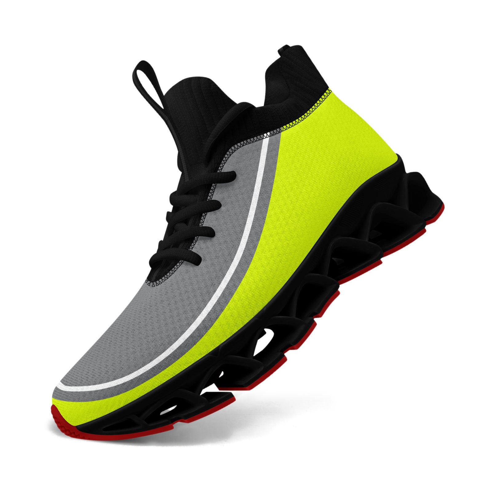 Custom Green & Gray Maxsoul Personalized Sneakers - Breathable Comfort Shoes for Men & Women (FN030XD D020388) - Perfect for Running, Gym Workouts & Casual Wear