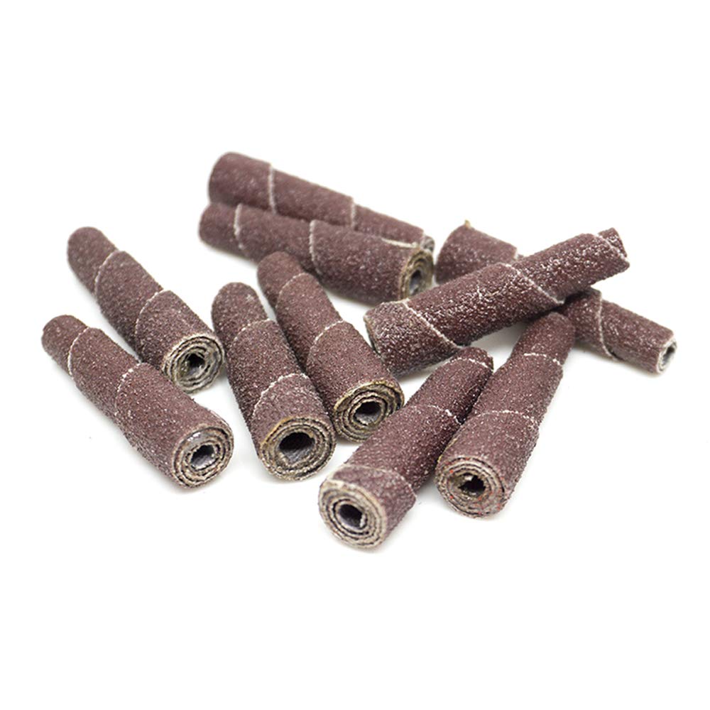 Benchmark Abrasives 10-Pack Aluminum Oxide Tapered Sanding Cartridge Rolls - 3/8