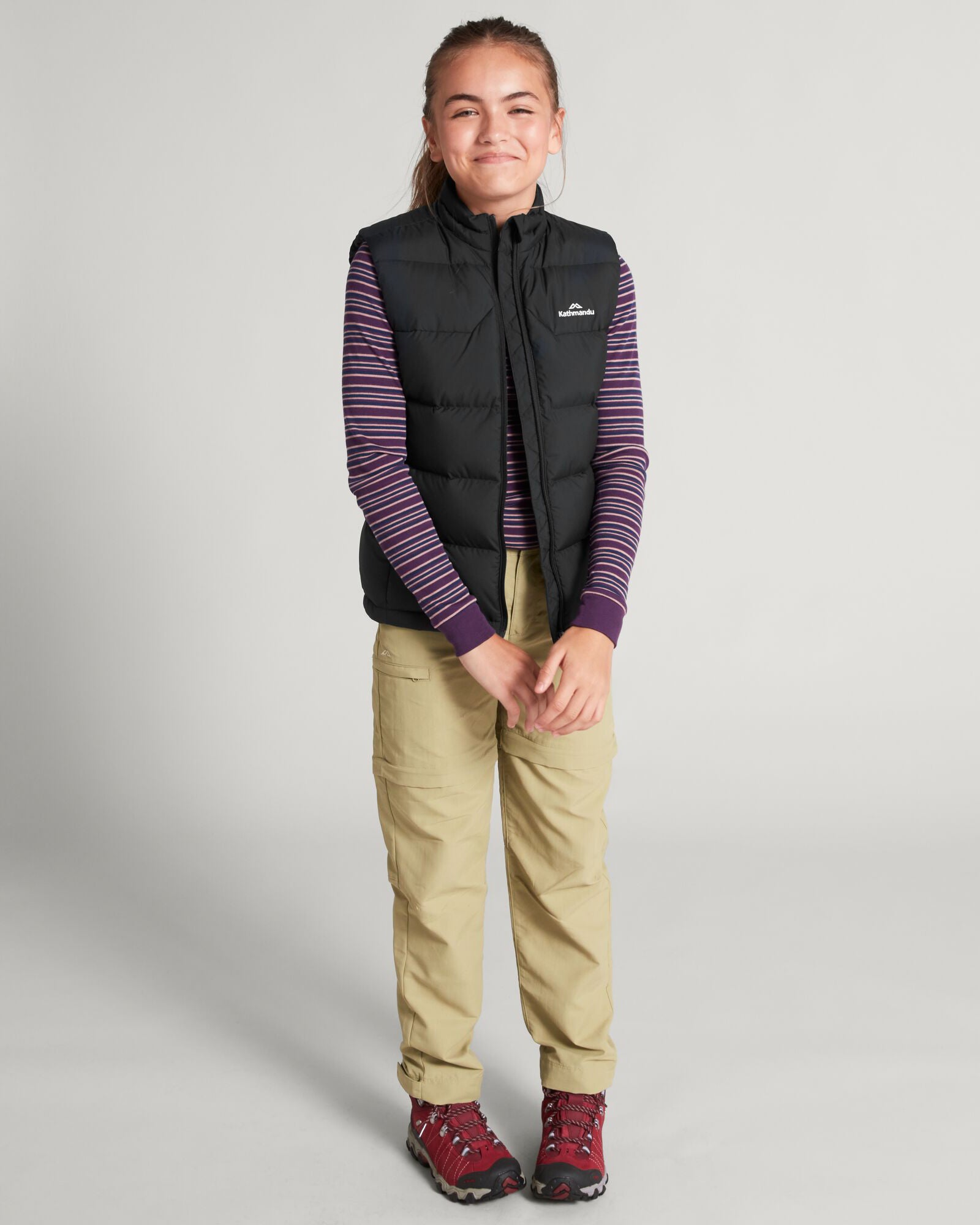 Girls' Epiq Down Vest - Lightweight Warm Winter Puffer Jacket for Kids, Black | Perfect for Outdoor Activities, School & Cold Weather